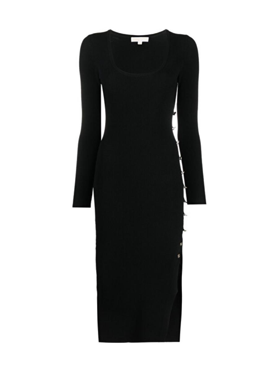 Michael Kors Dress - ECO BUTTON SLT MIDI DRS black