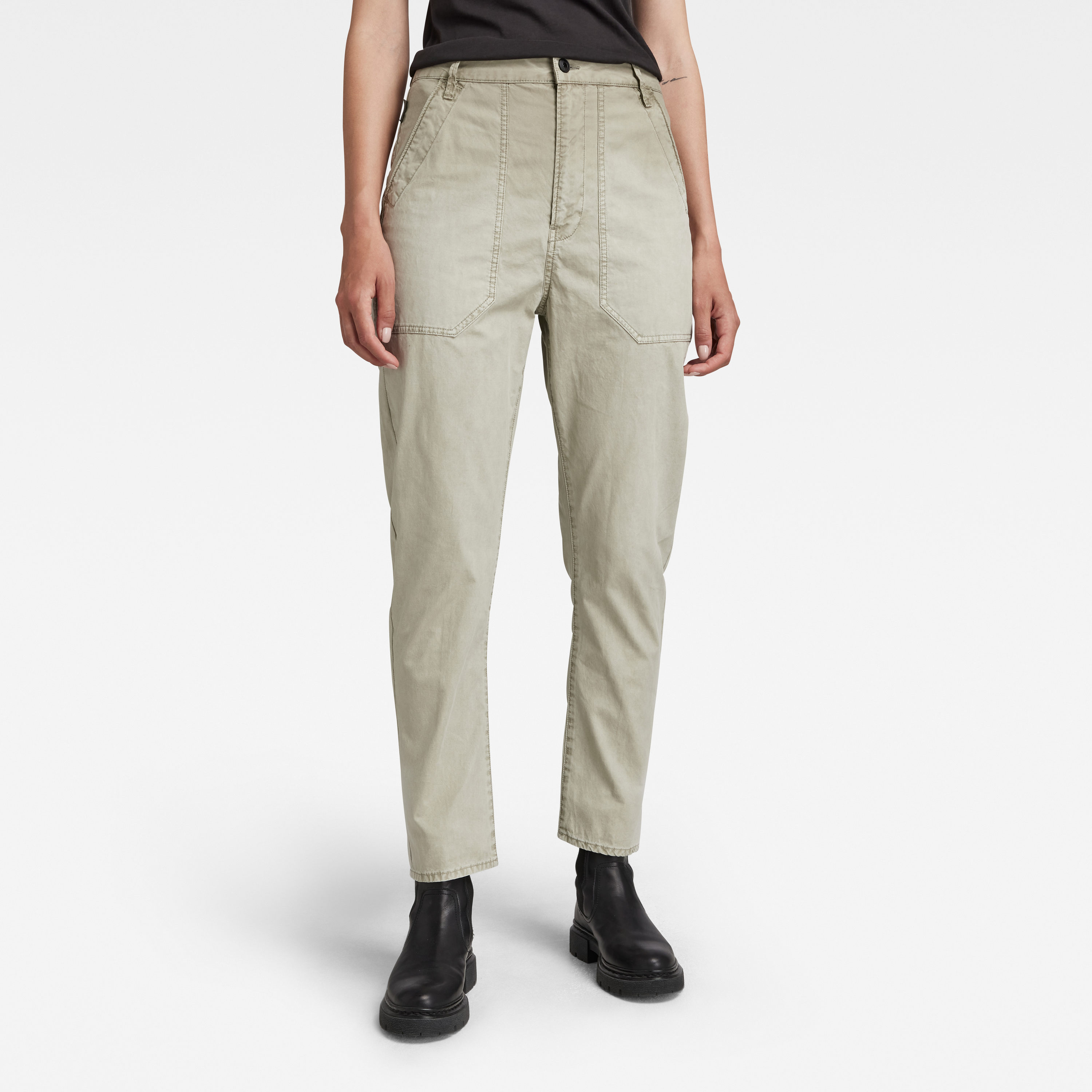 G-STAR Pants - 3D Fatigue Boyfriend Hinge Green