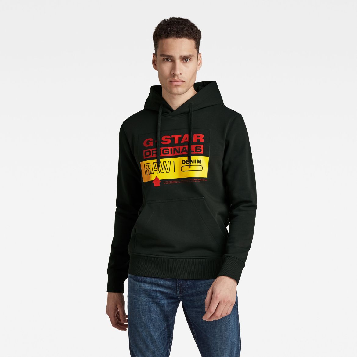 G-STAR Sweatshirt - Heavy sherland sweat rub ub black