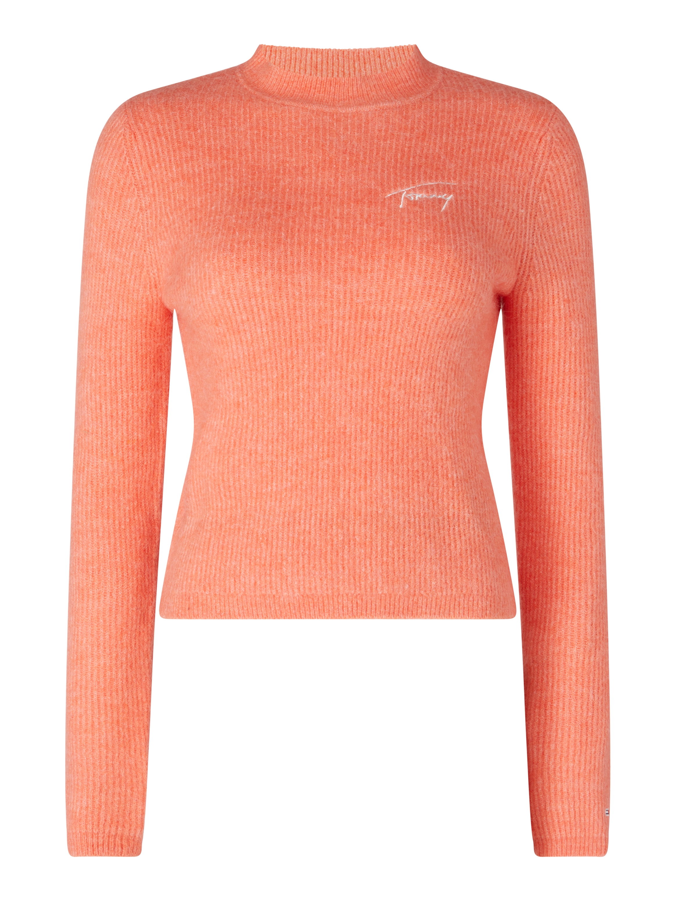 Tommy Jeans Turtleneck - TJW SIGNATURE RIB T orange