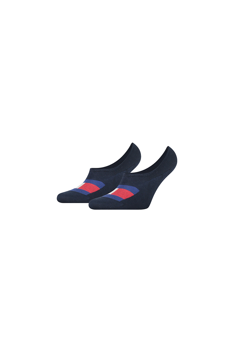 Tommy Hilfiger Socks - TH MEN FOOTIE 2P FLAG dark blue