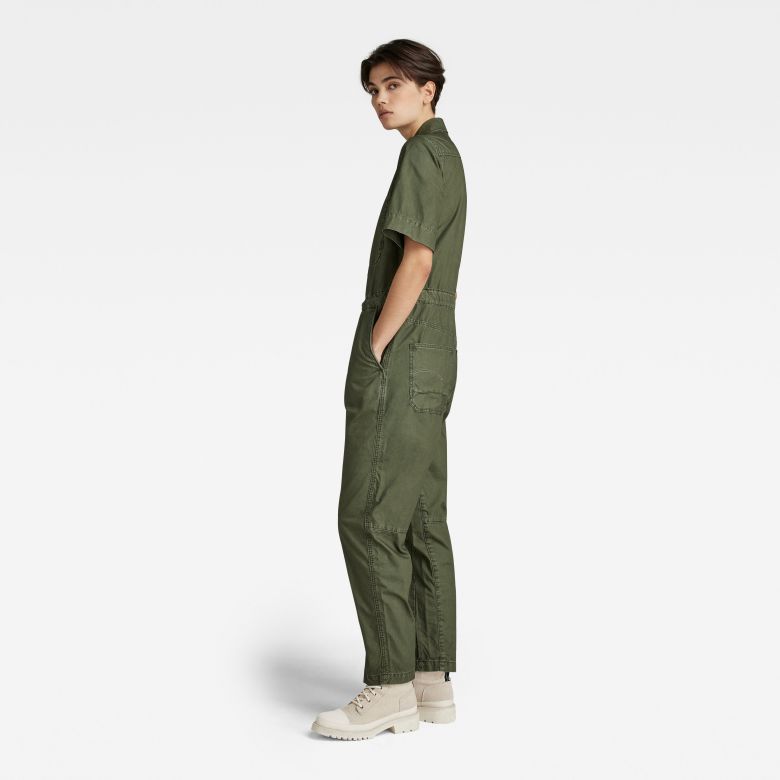 G-STAR Jumpsuit - Army jumpsuit s\s wmn green
