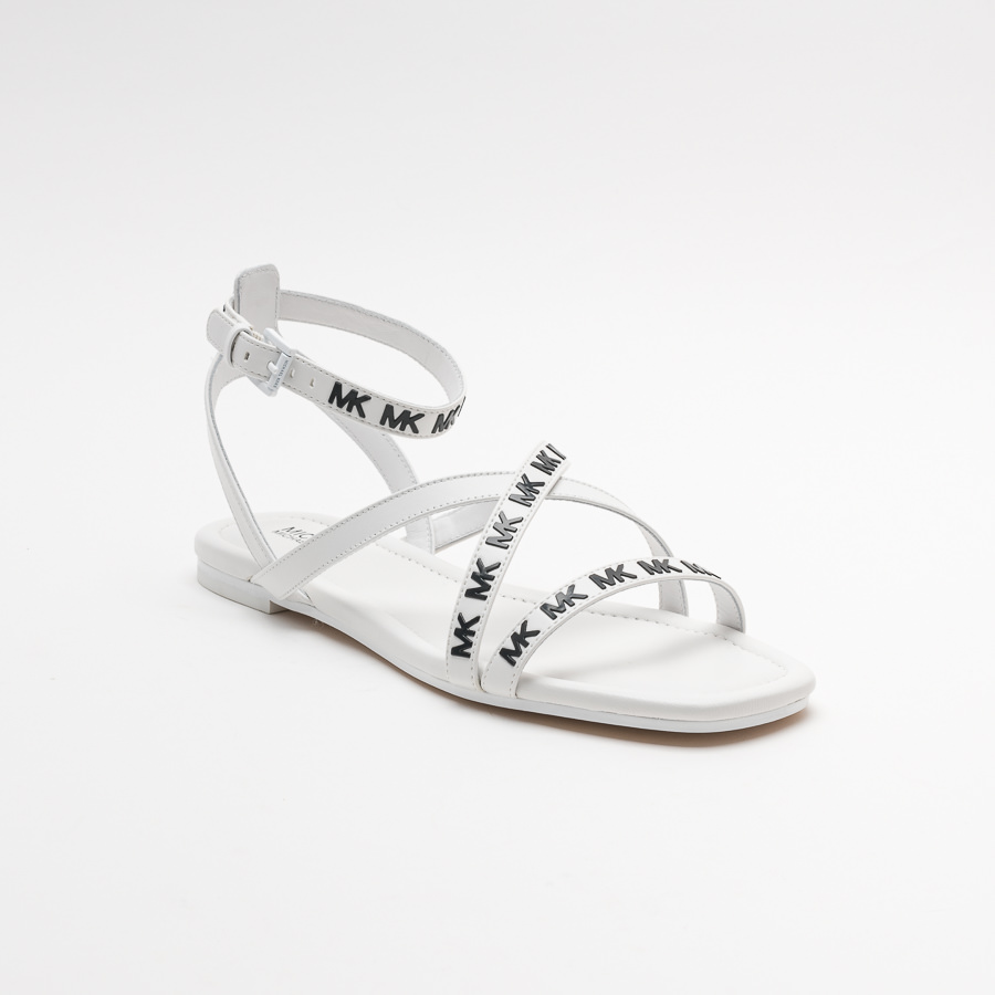 Sandals - MICHAEL KORS TASHA FLAT SANDAL White