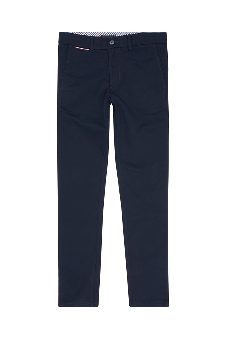 Tommy Hilfiger Trousers - BLEECKER CHINO FLEX TRICOTINE dark blue