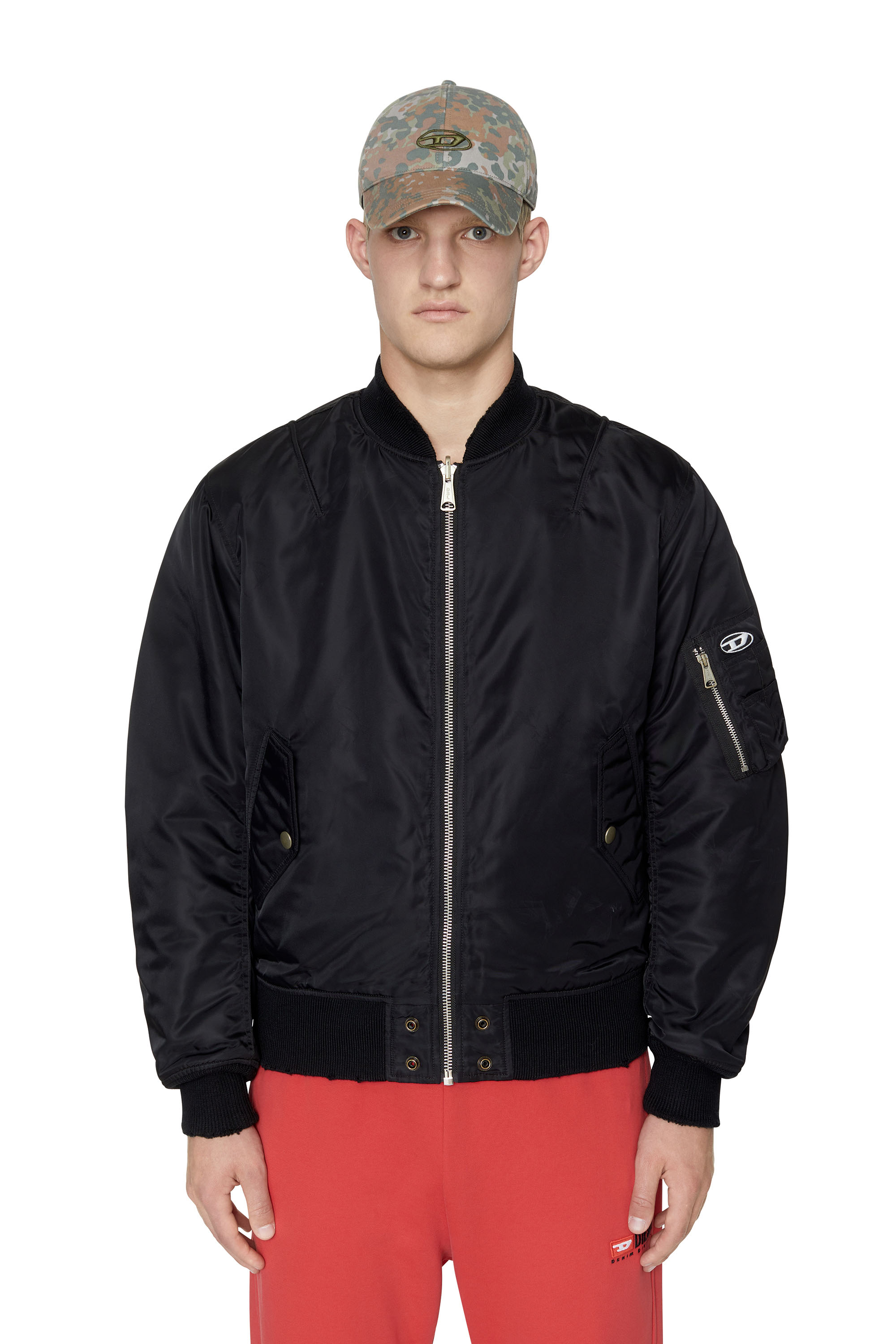 Diesel Jacket - J-FIGHTERS-NW JACKET Black