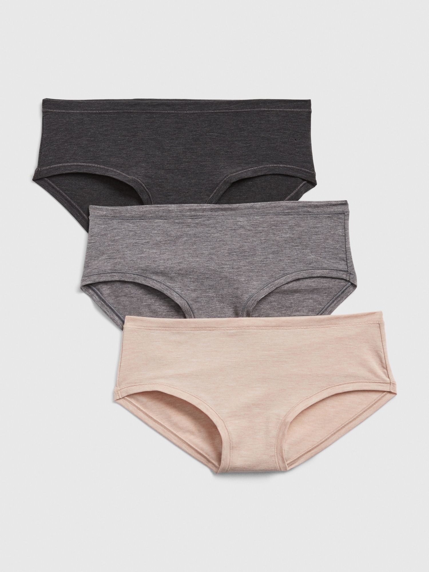 GAP Farebné dámske nohavičky breathe hipster, 3ks