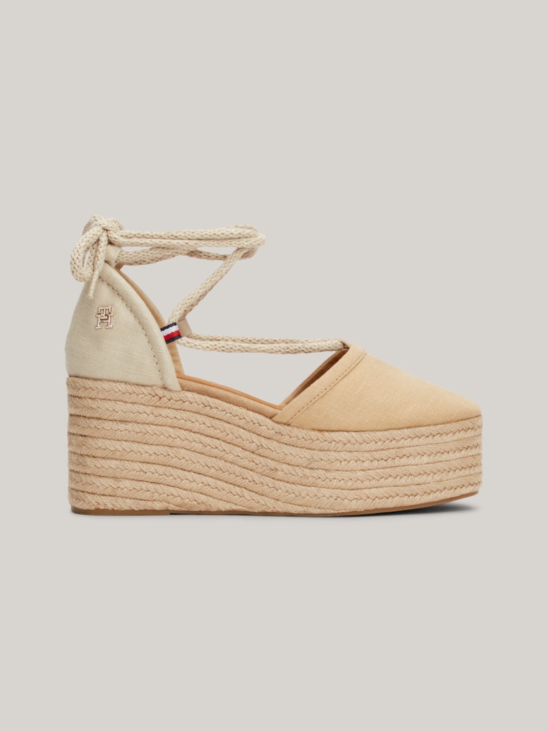 Beige Women's Espadrilles On The Tommy Hilfiger Platform