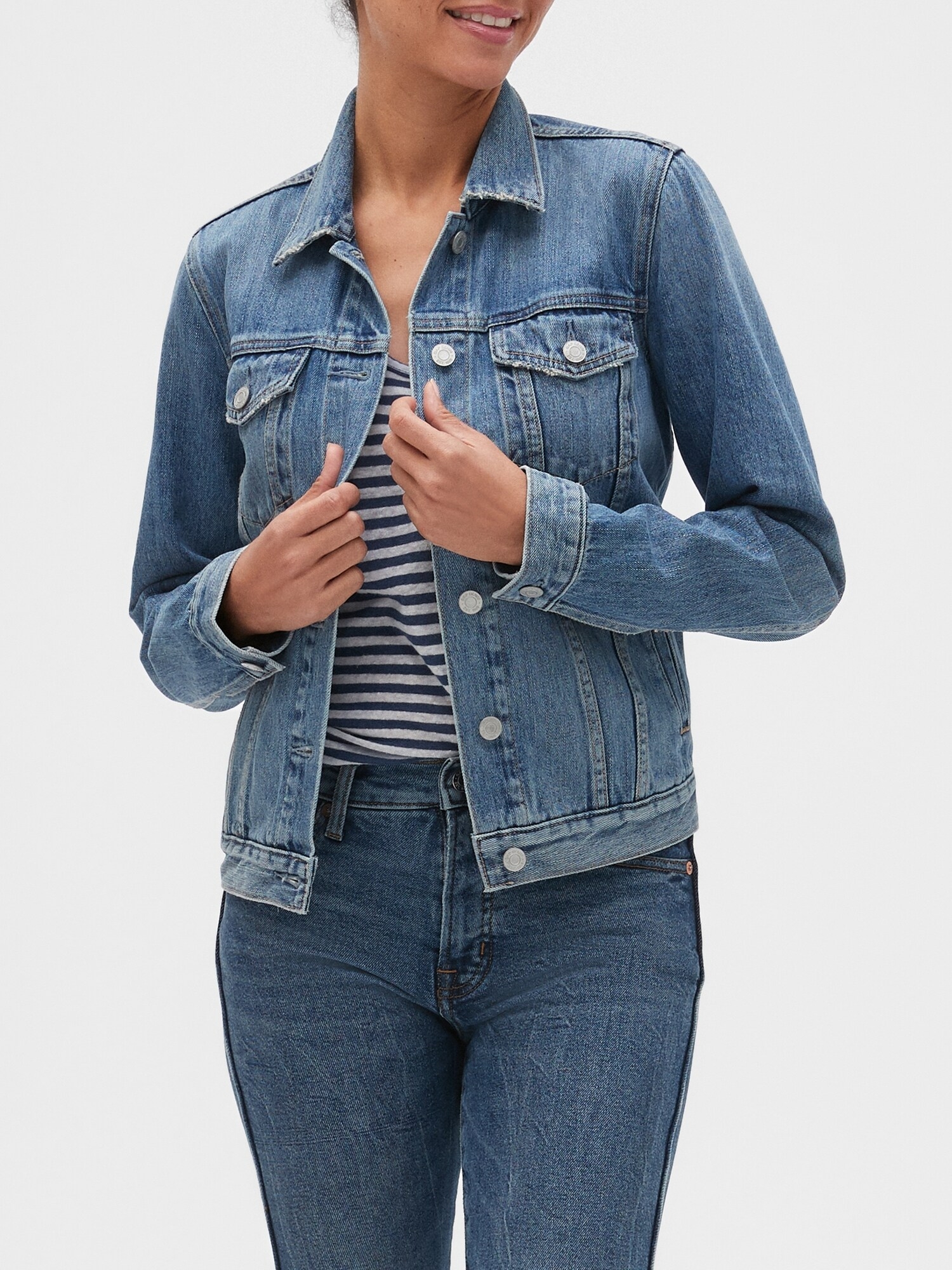 Blue Women's Denim Jacket GAP