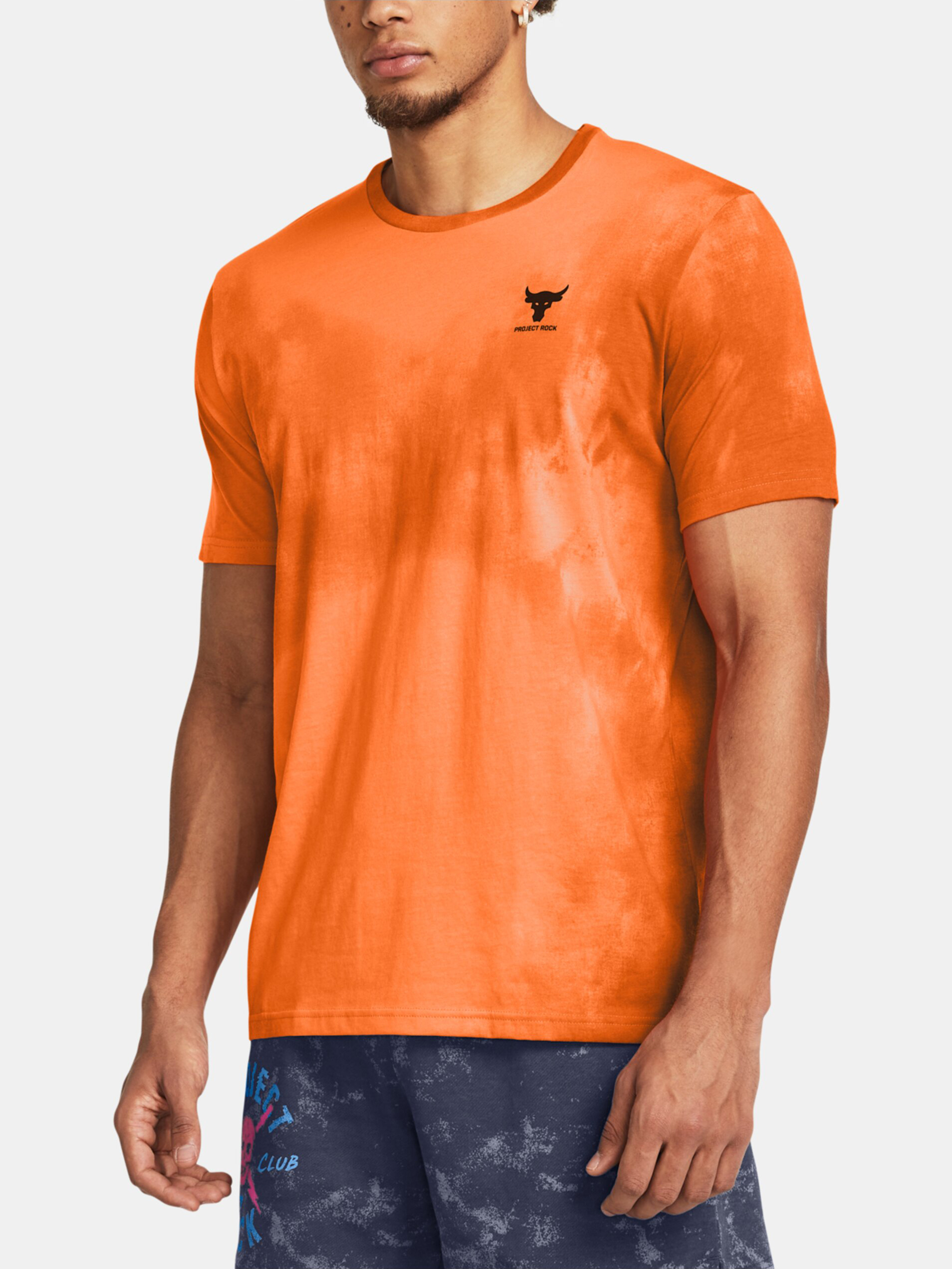 Under Armour UA Project Payoff Printed Graphic Orange Men's Sports T-Shirt