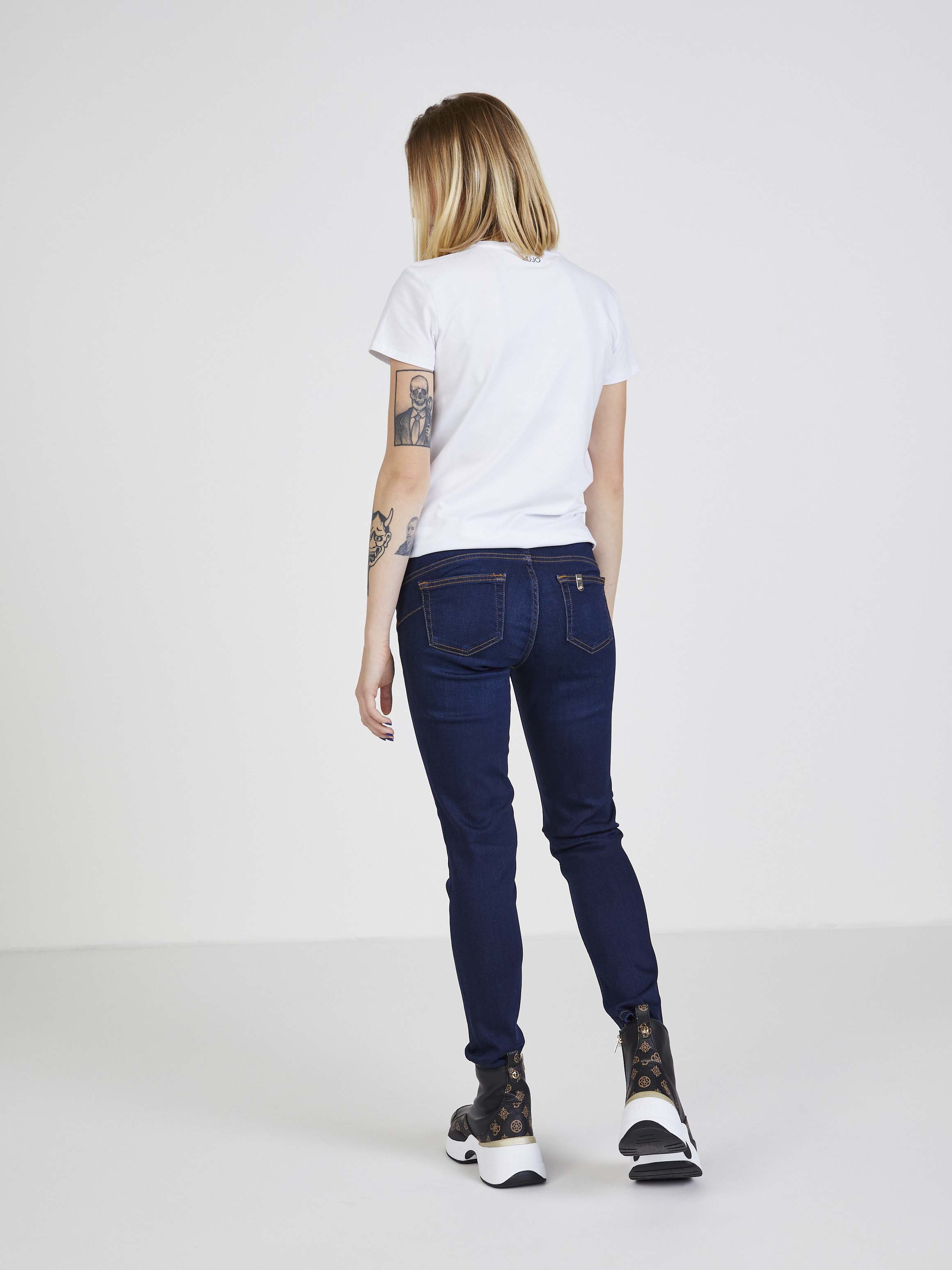 Slim fit pentru femei Liu Jo - albastru inchis