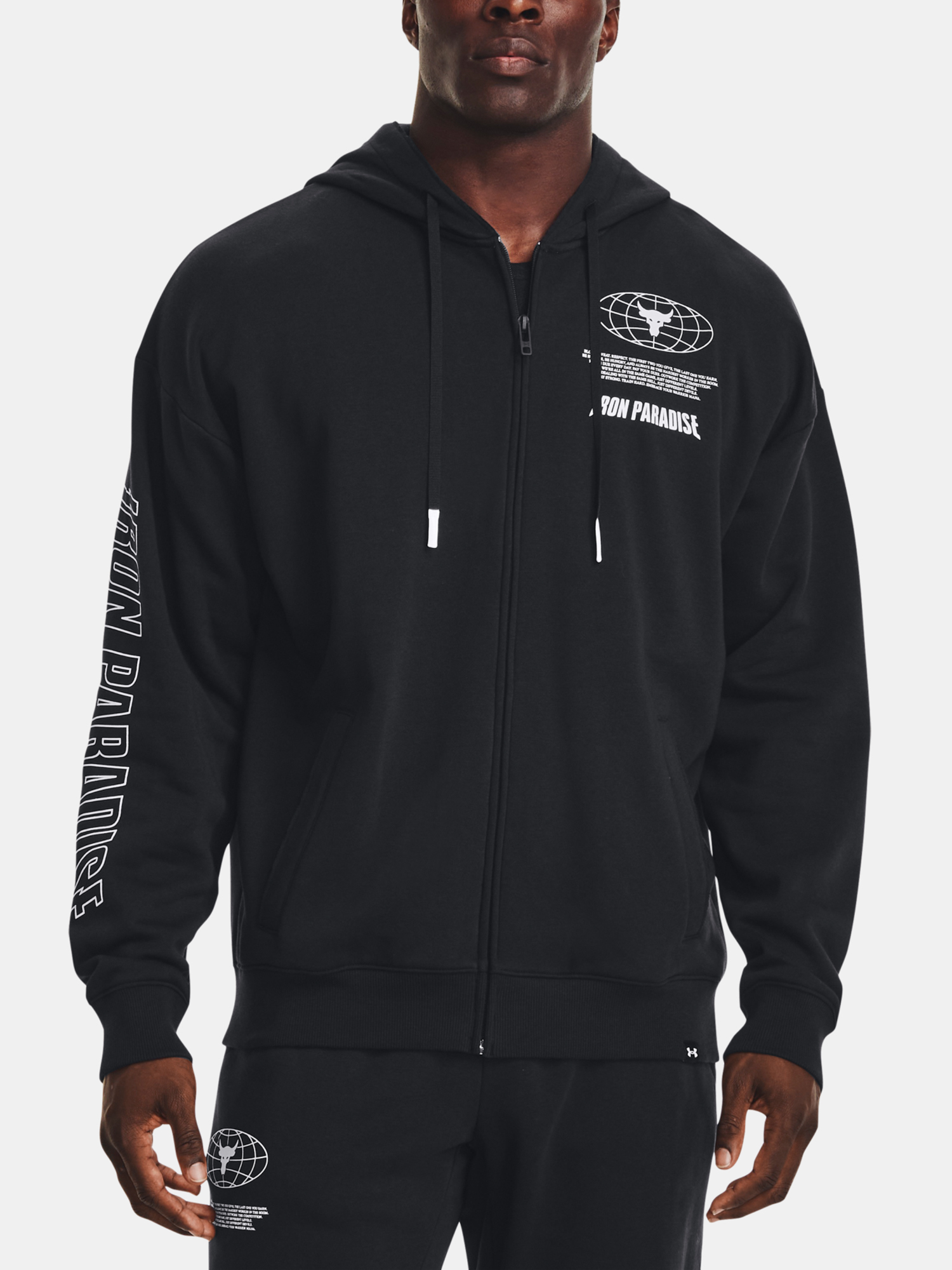 Černá mikina Under Armour UA Pjt Rck Dsrpt Rvl Flc FZ