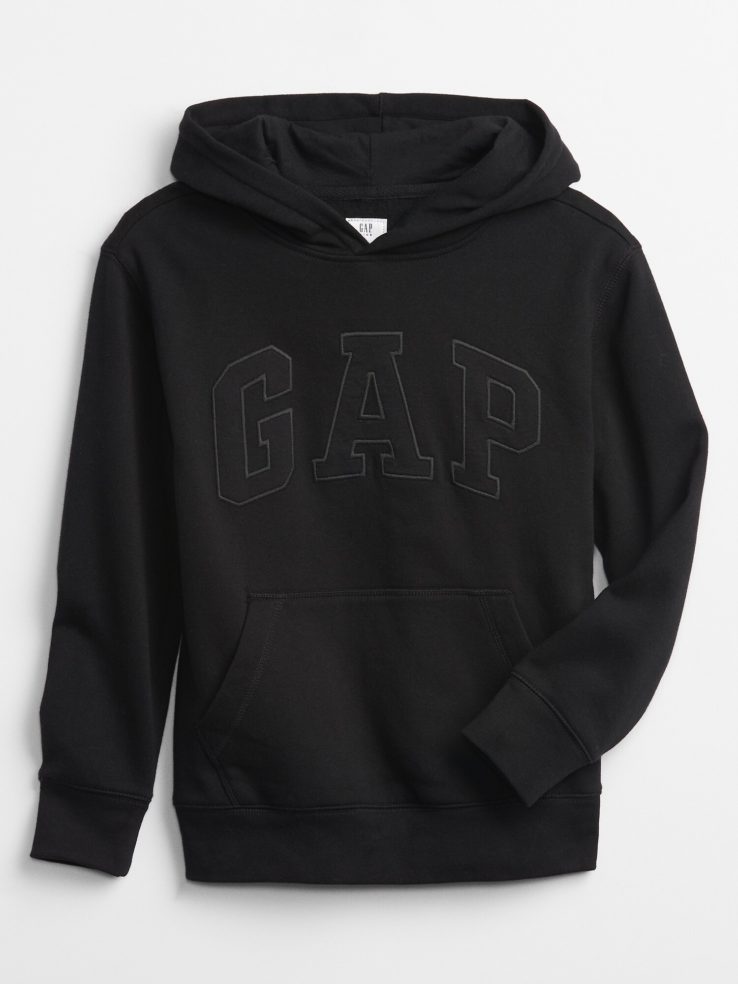 Black Boys' Children's Sweatshirt GAP Logo V-tonal After