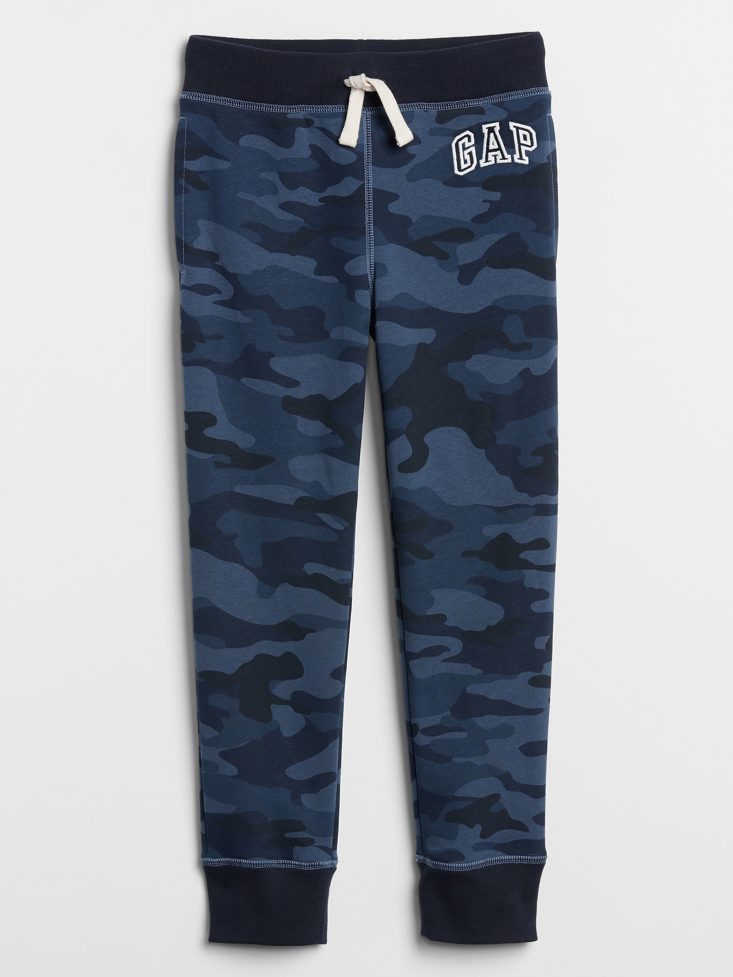 Blue Boys' Sweatpants GAP Logo Camo Print Pull-on Joggers