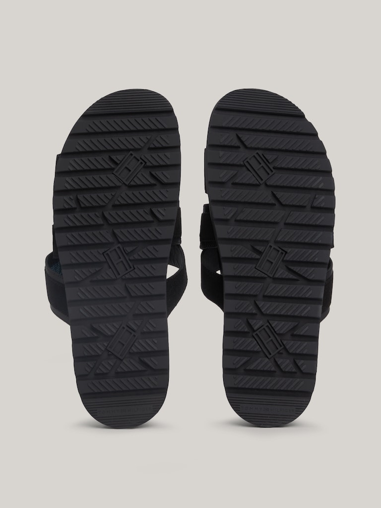 Black men&#039;s suede slippers Tommy Hilfiger