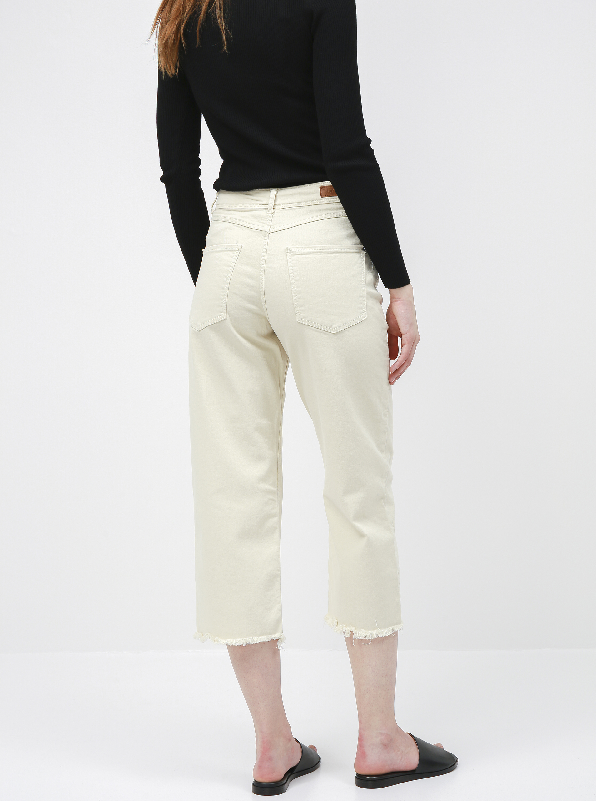 Creamy shortened straight fit jeans Jacqueline de Yong Tonia