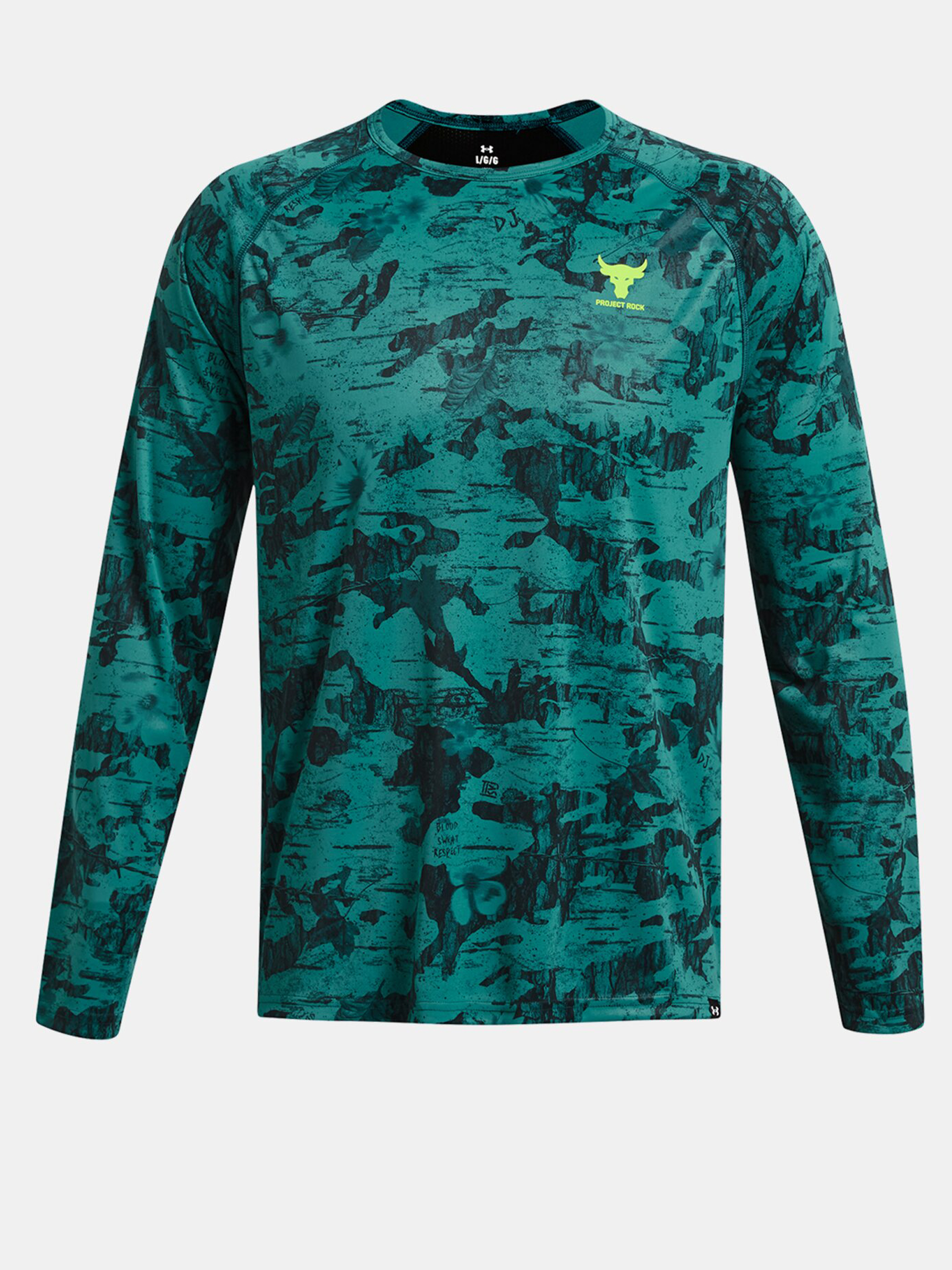 Under Armour Pjt Rck IsoChill LS petrol sports t-shirt