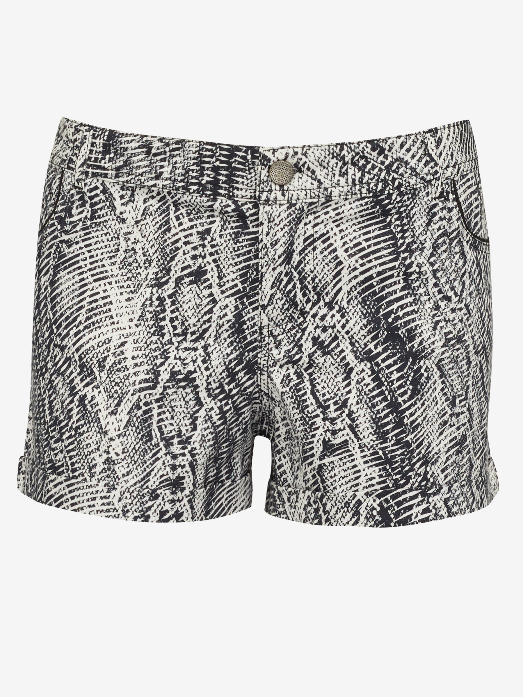 Black And White Patterned Shorts CAMAIEU