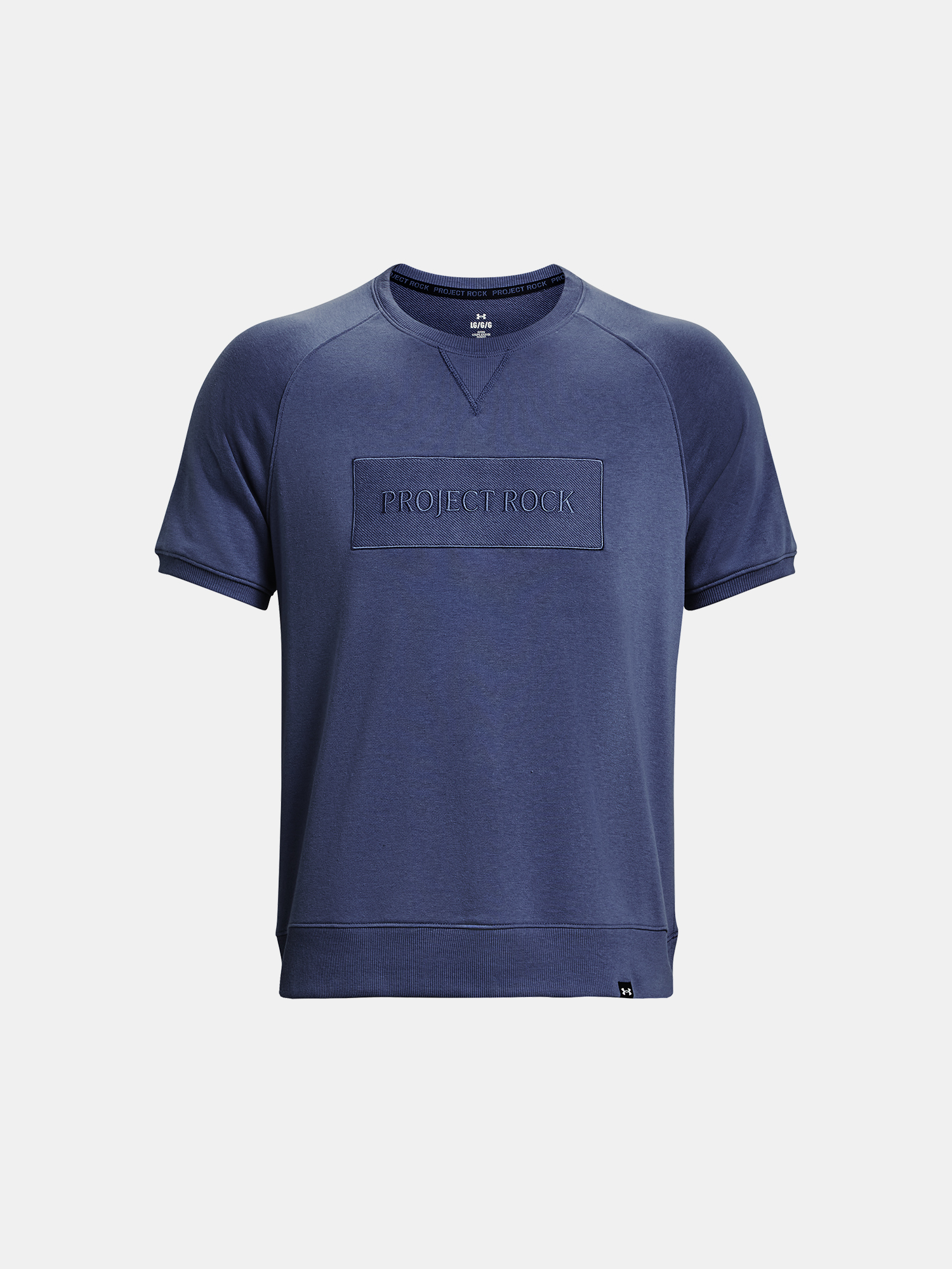 Tmavomodrá pánska športová mikina s krátkym rukávom Under Armour Pjt Rock Terry Gym Top