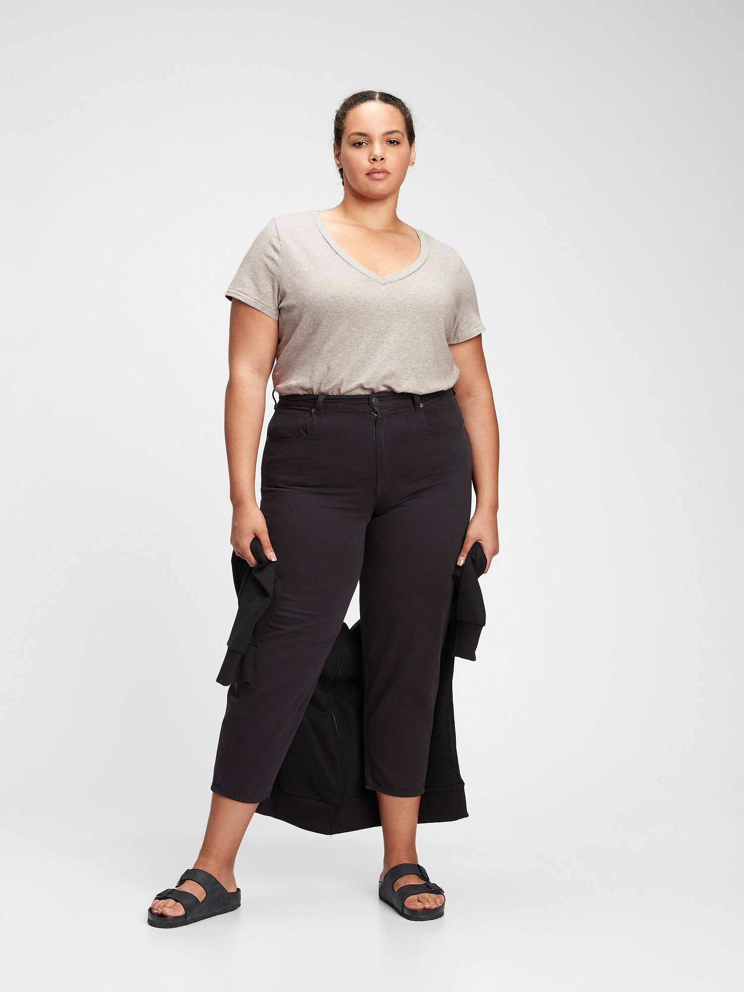 GAP Tričko 100% bumbac organic vintage v-gât t-shirt