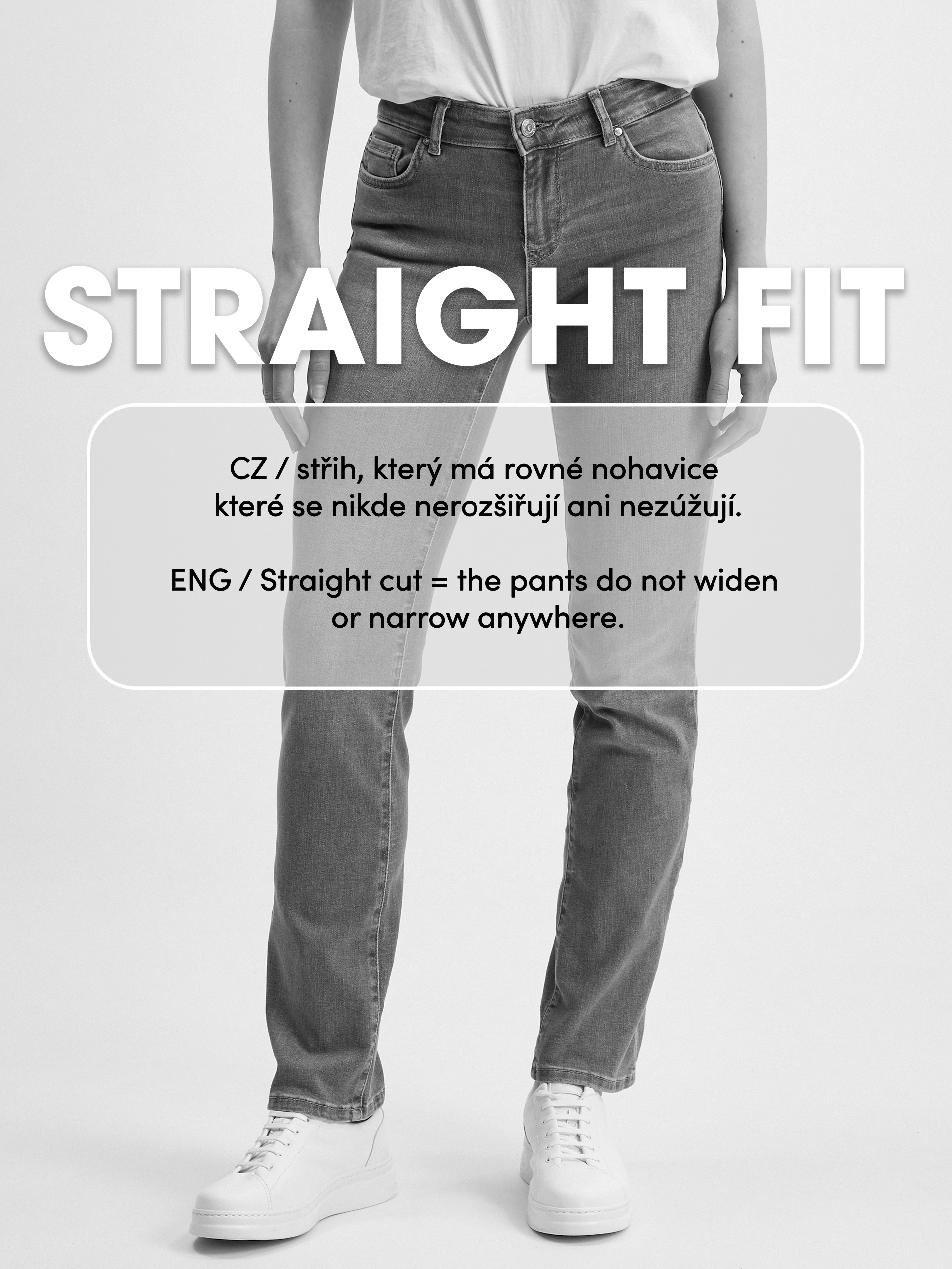 Creamy shortened straight fit jeans Jacqueline de Yong Tonia