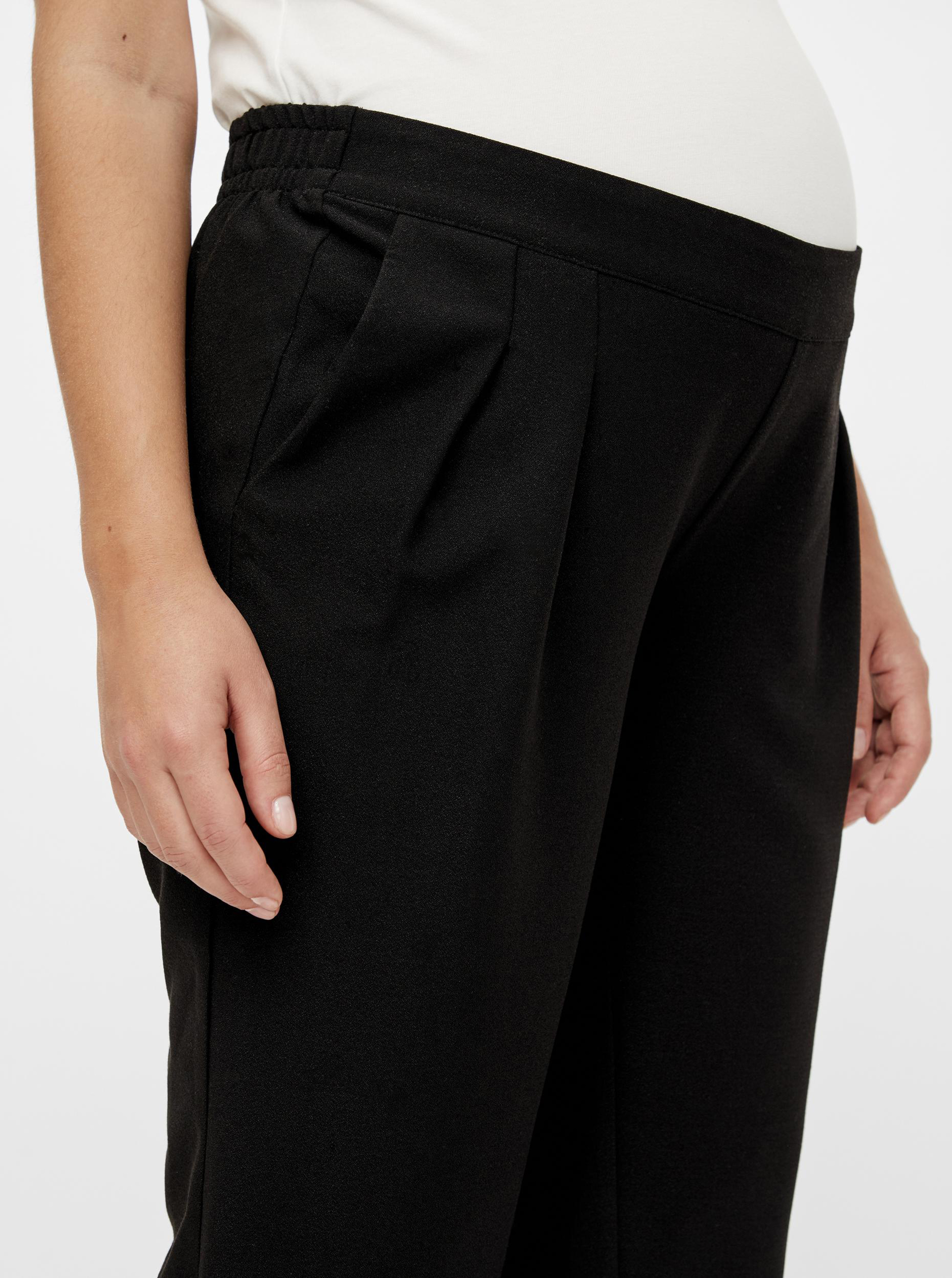 Pantaloni chino pentru femei Mama.licious - negru