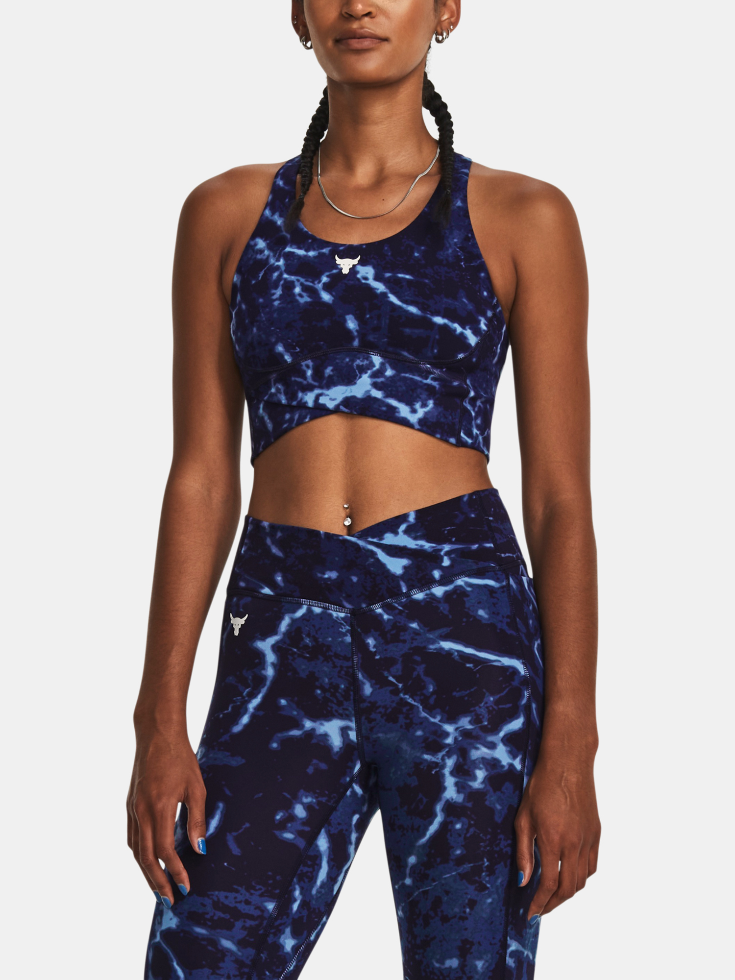 Topuri si tricouri pentru femei Under Armour - albastru inchis, albastru