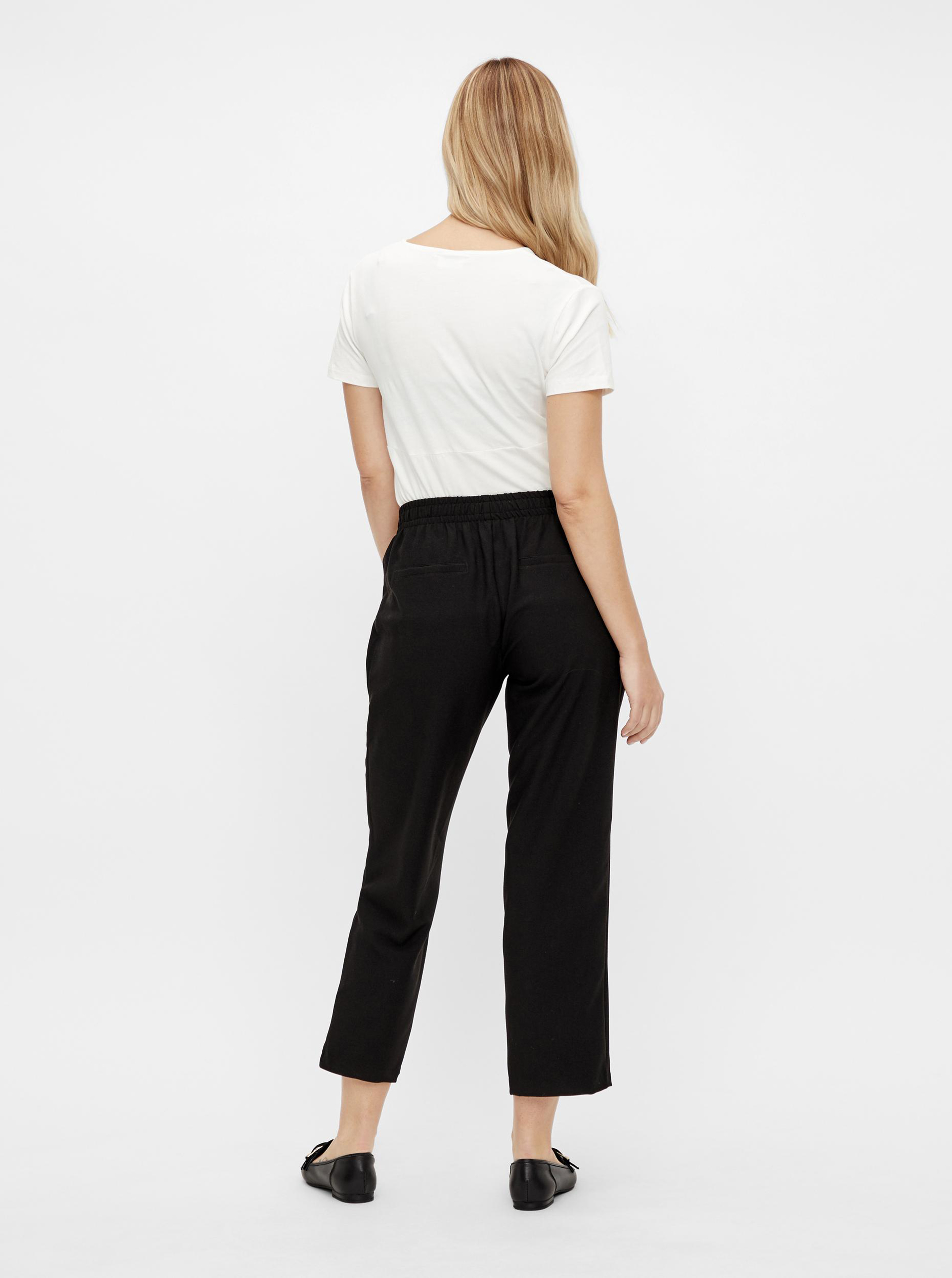 Pantaloni chino pentru femei Mama.licious - negru