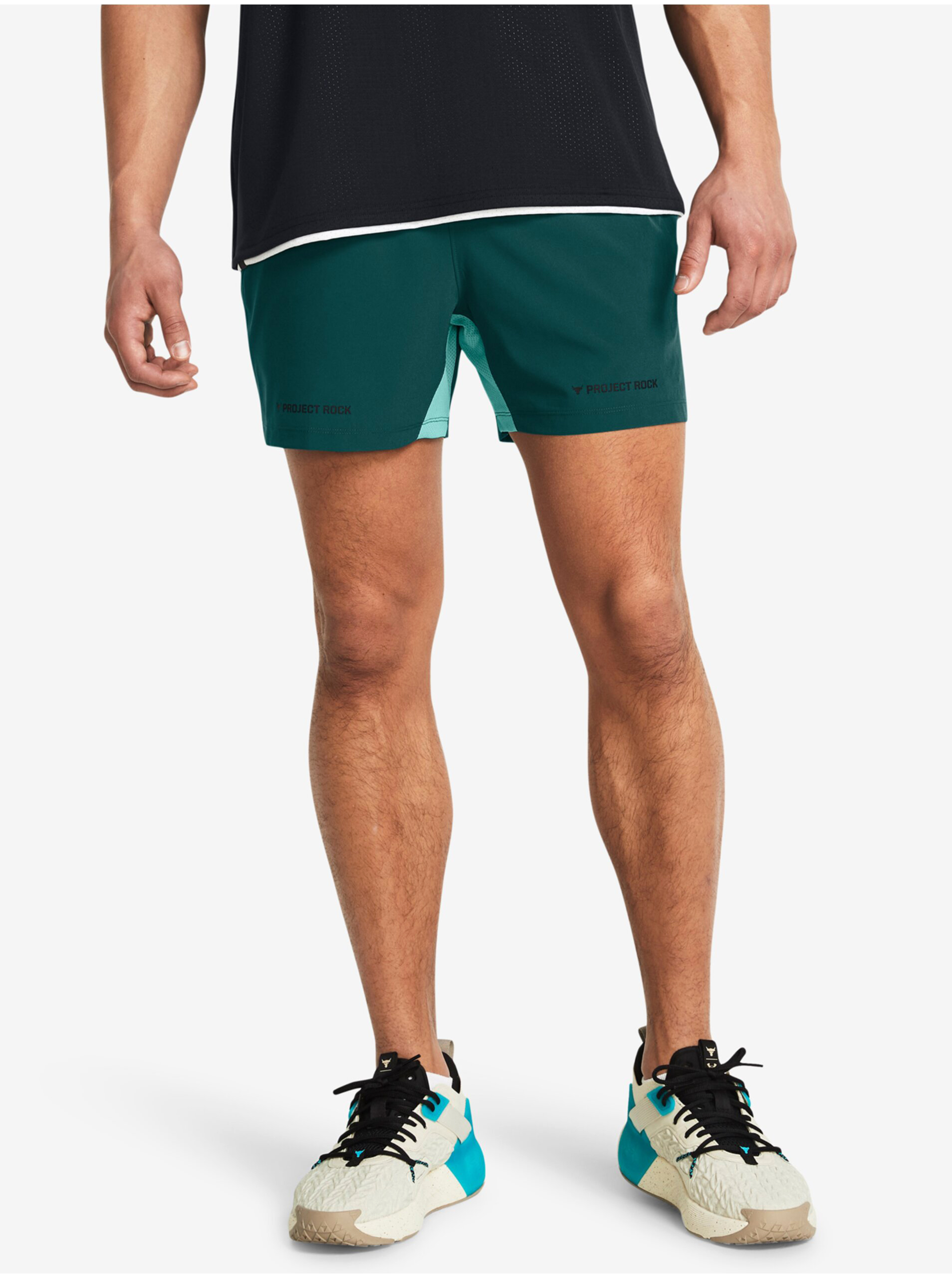 Petrolejové sportovní kraťasy Under Armour Pjt Rock Ultimate 5in Training Short