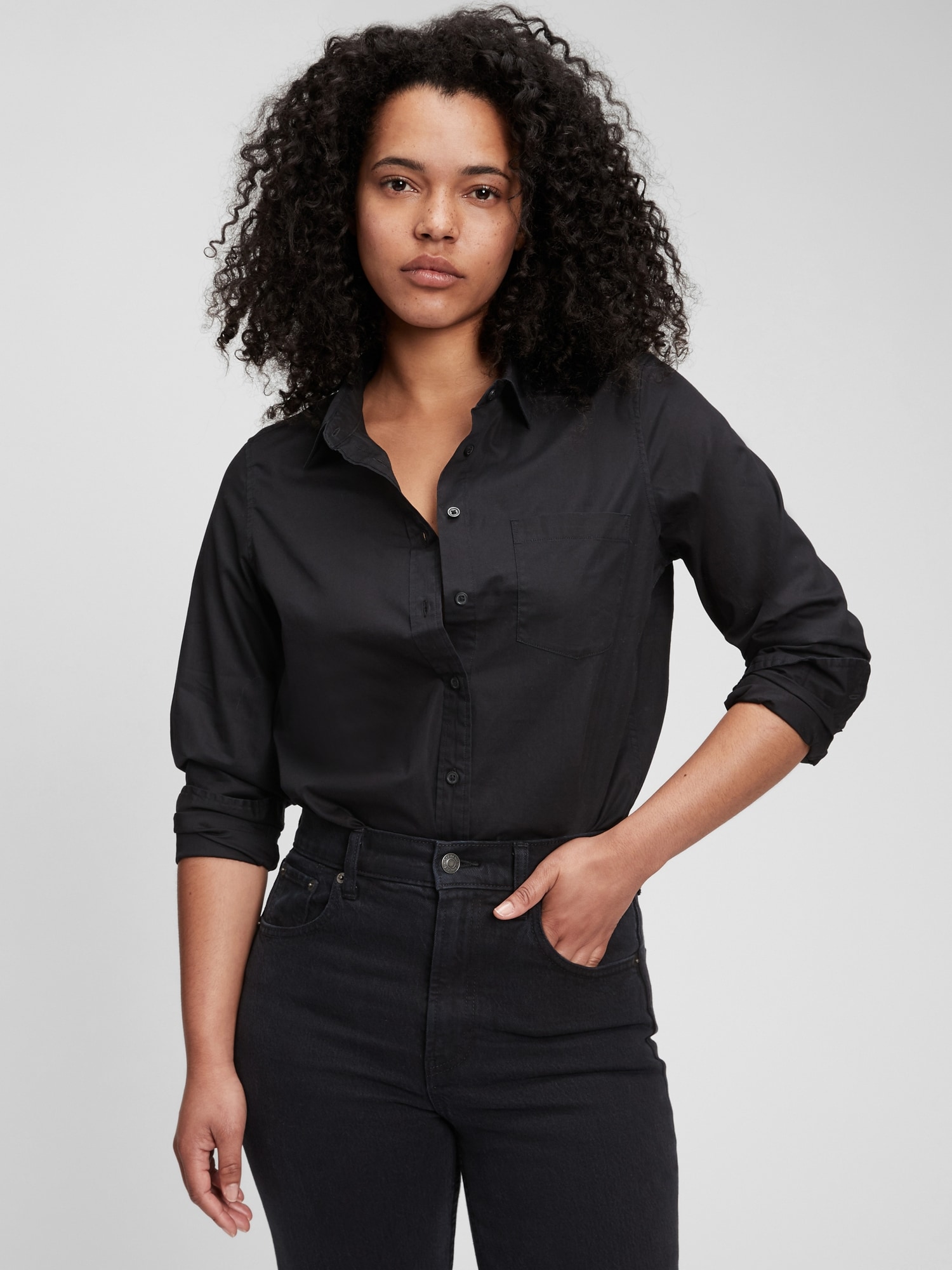 Black Women's Shirt GAP Cotton