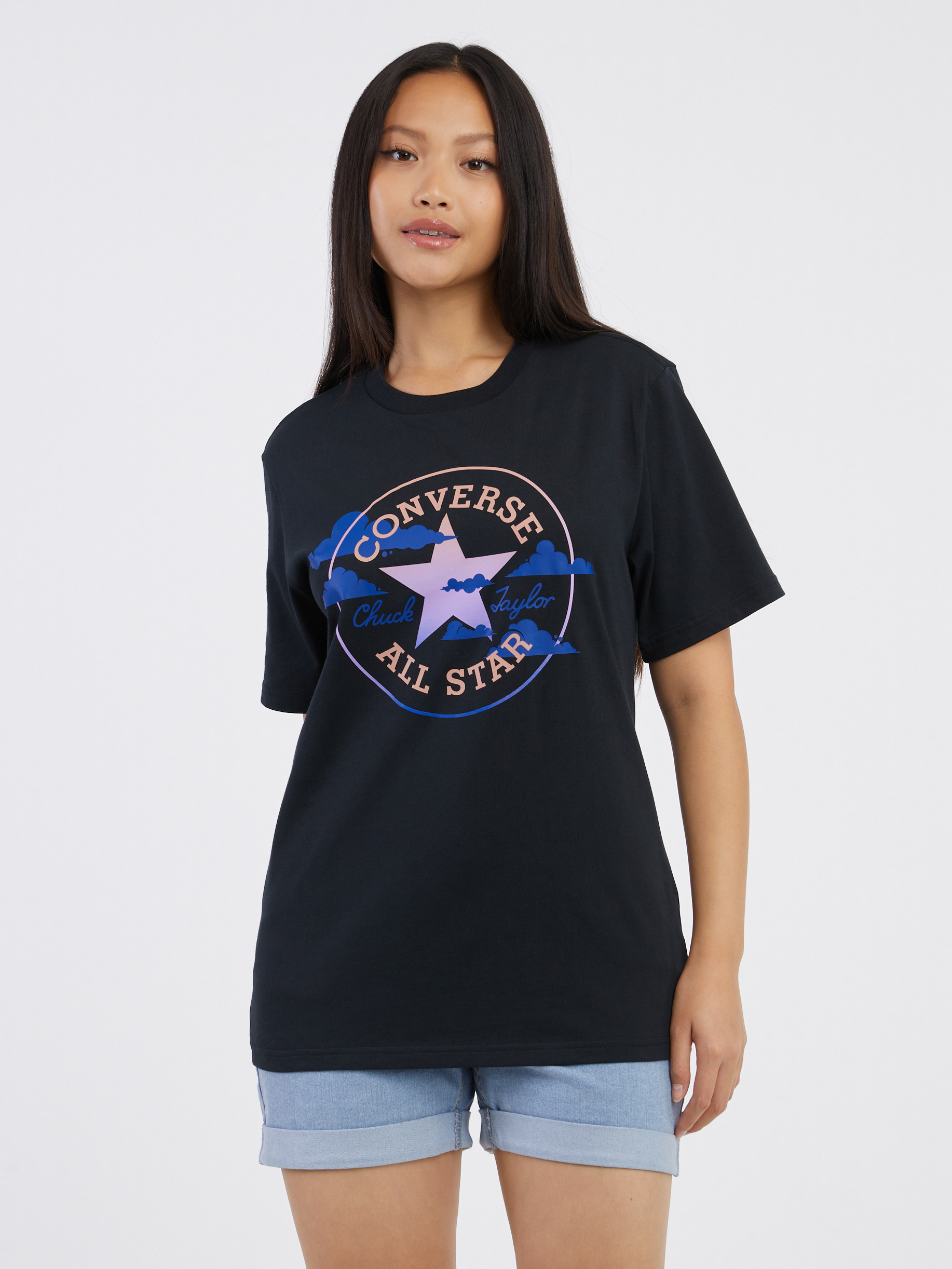 Černé dámské tričko Converse