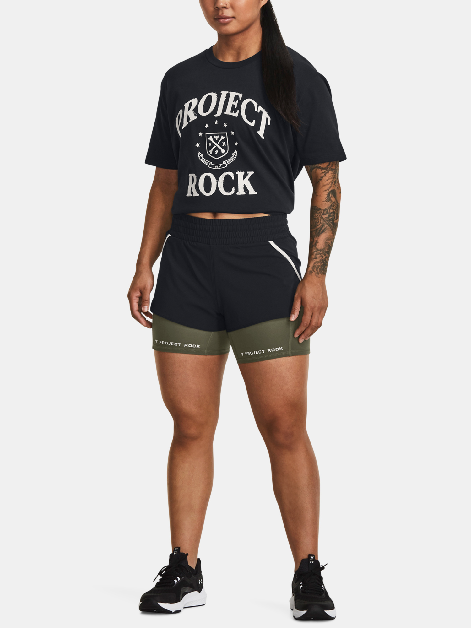 Nohavice a kraťasy pre ženy Under Armour - čierna