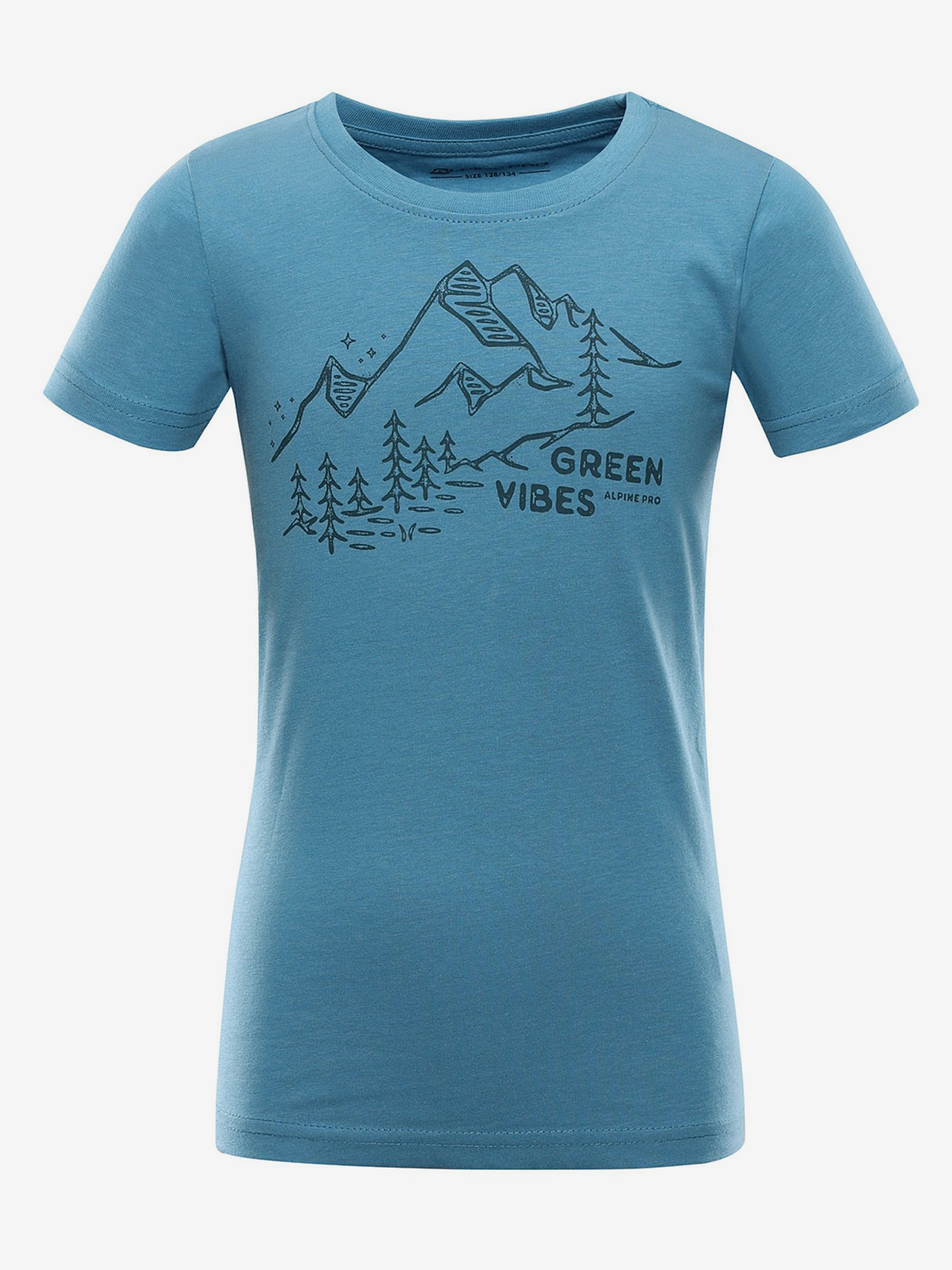 Children's T-shirt made of organic cotton ALPINE PRO NATURO blue