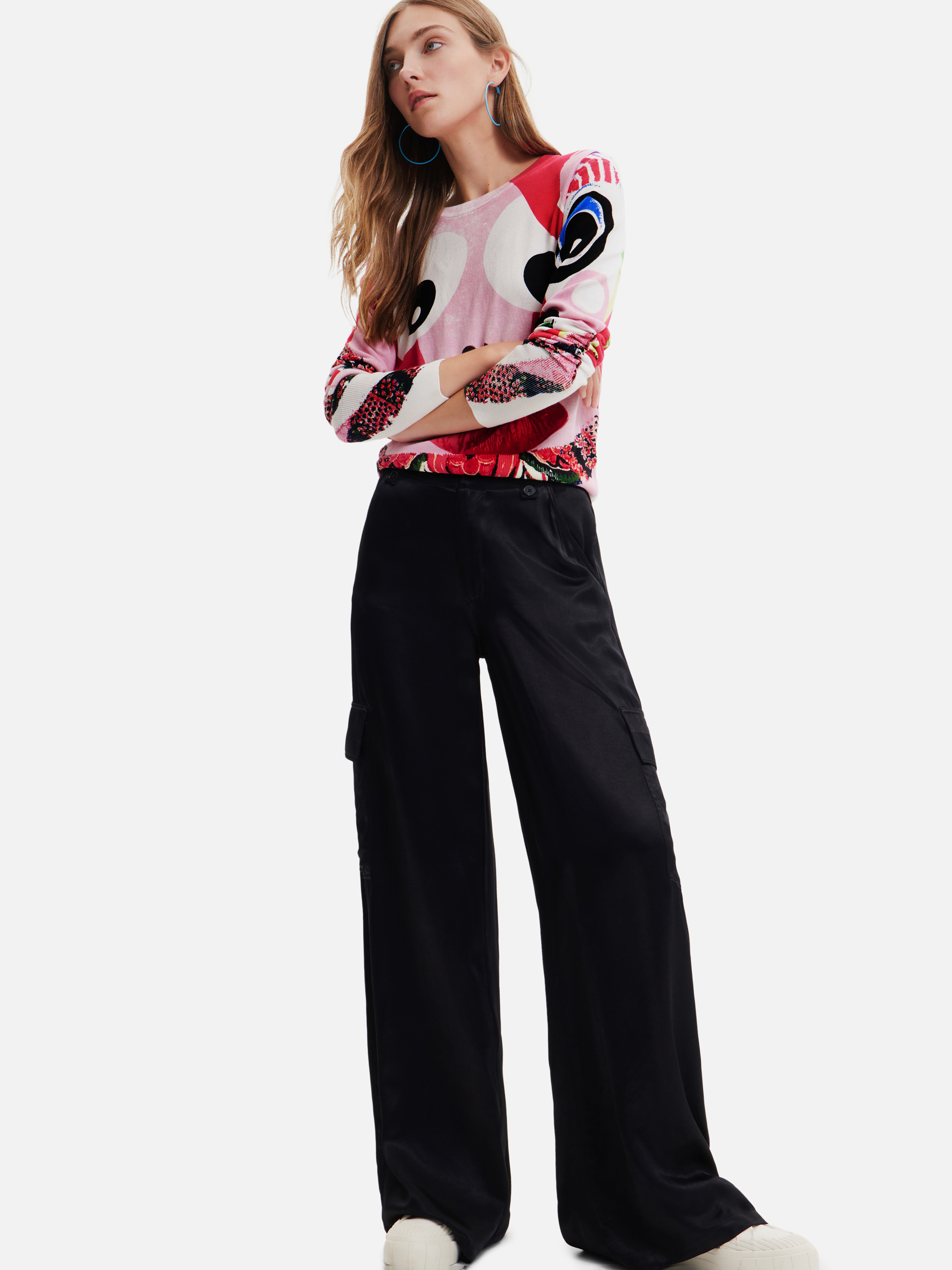 Pulovere pentru femei Desigual - roz, rosu