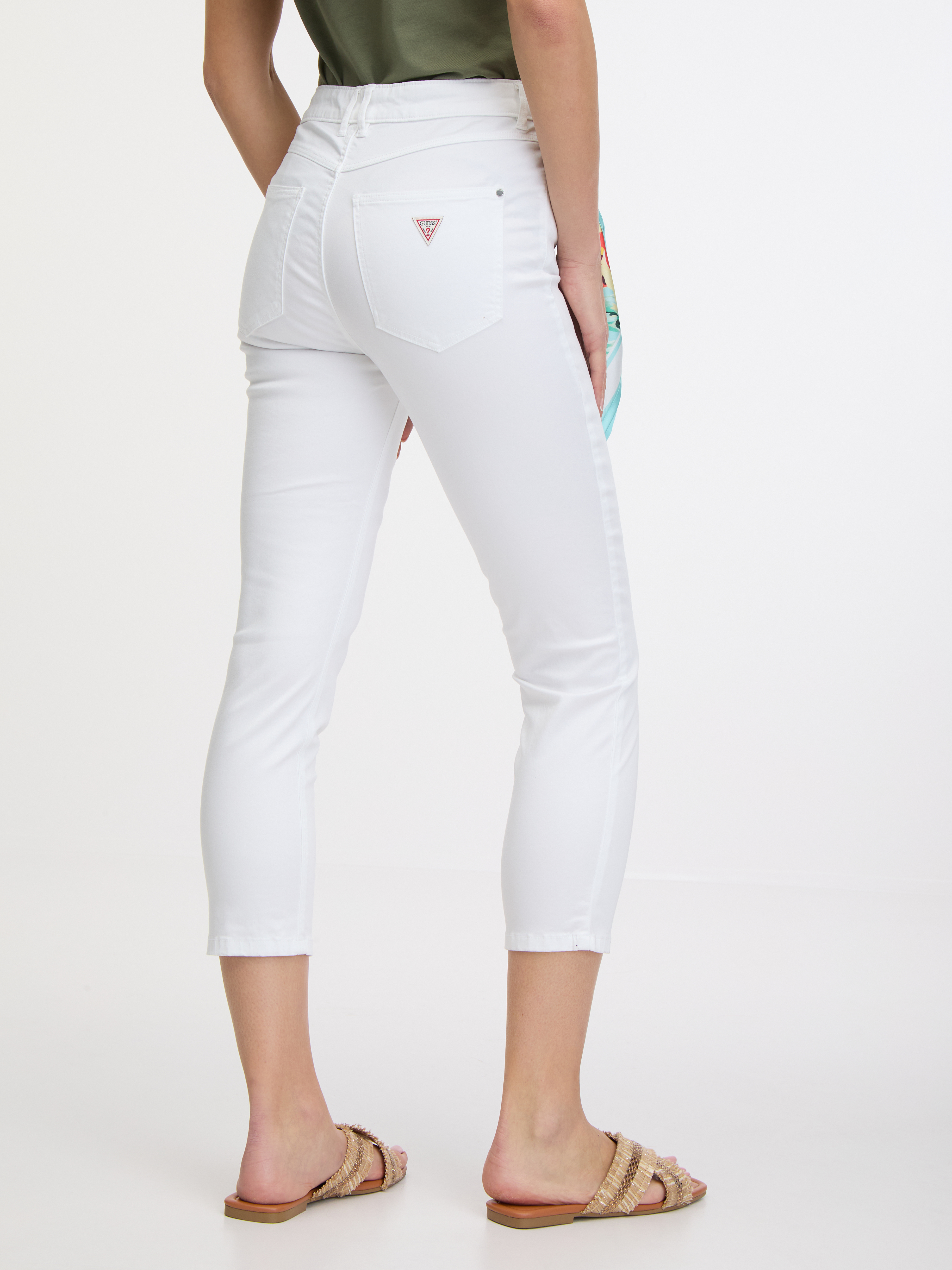 Skinny fit pentru femei Guess - alb