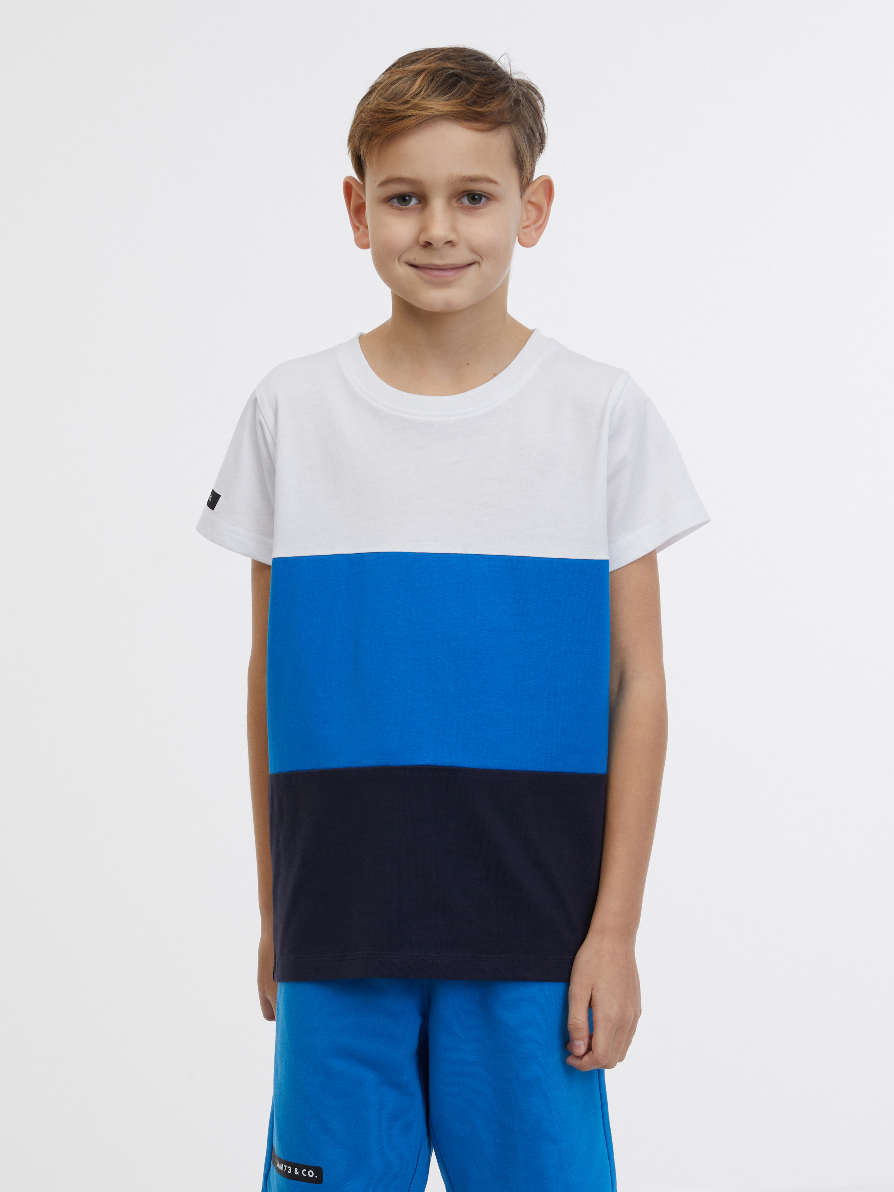 Blue And White Boys' T-shirt SAM 73 Jabba