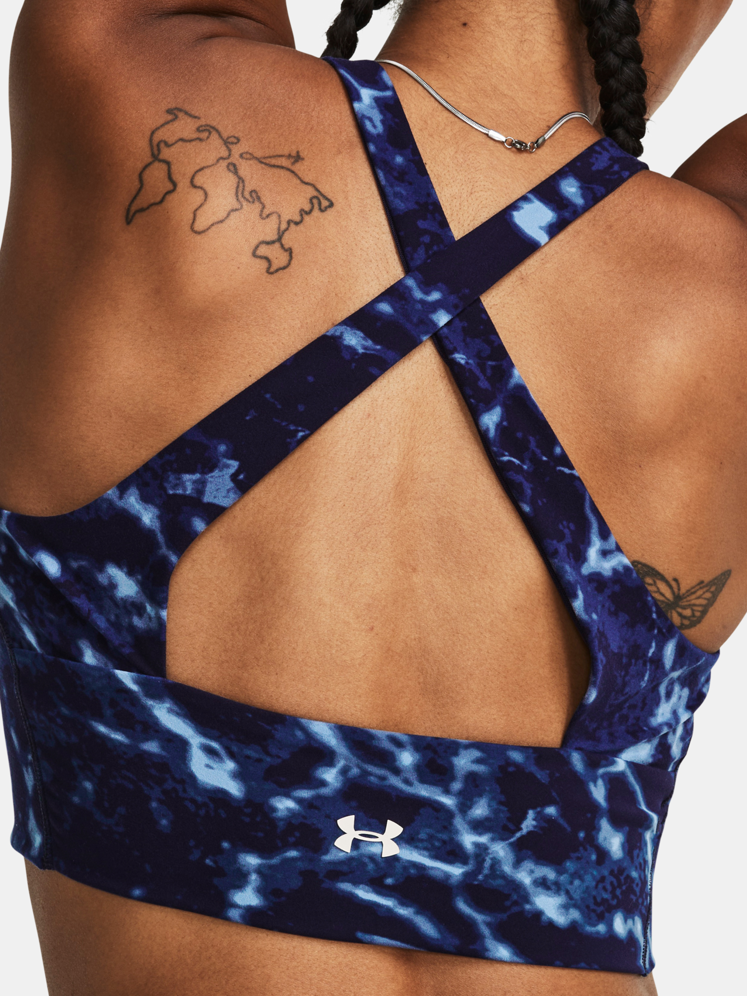 Topuri si tricouri pentru femei Under Armour - albastru inchis, albastru