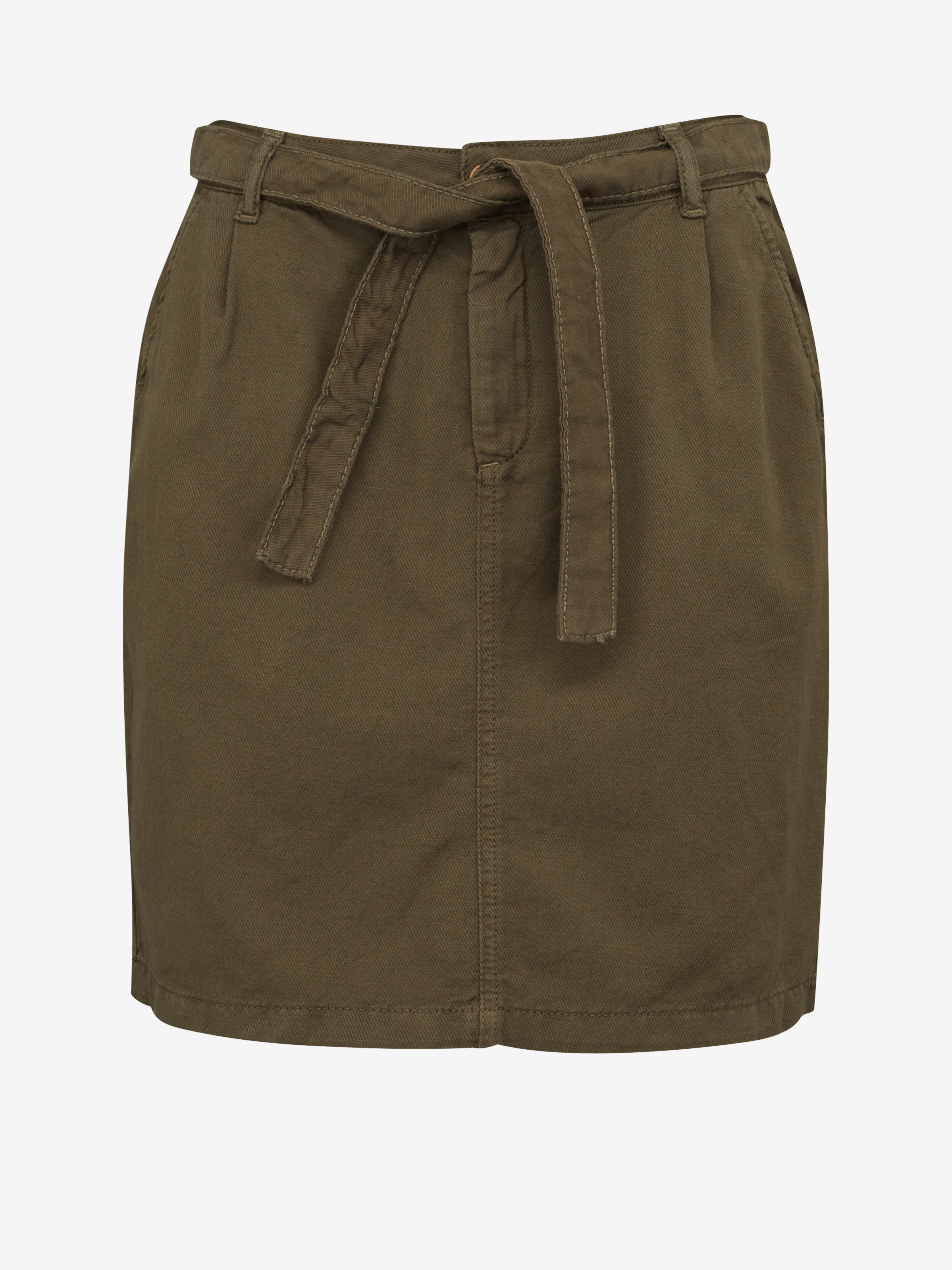 Khaki dámská sukně CAMAIEU