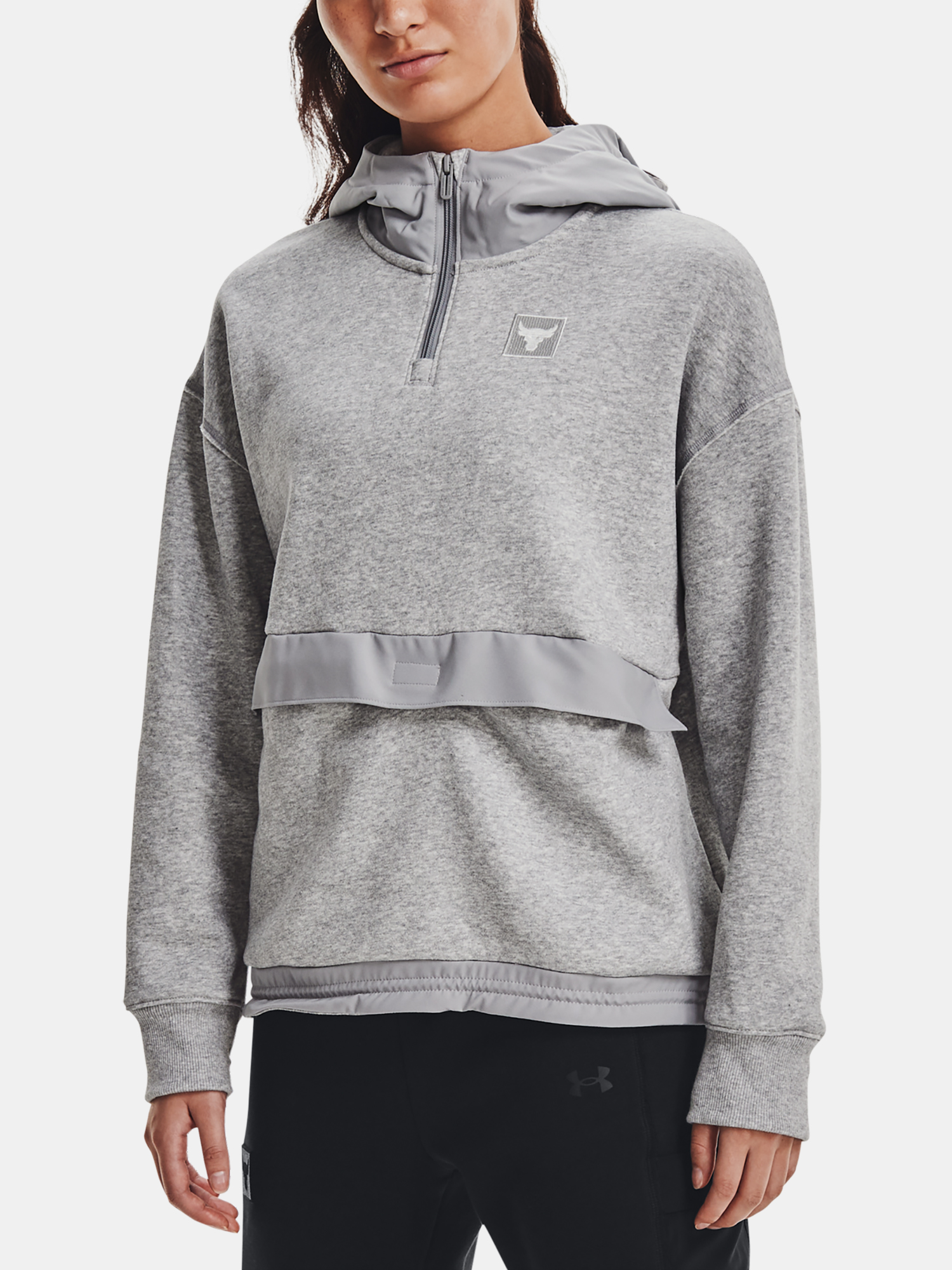 Mikina Under Armour UA Prjct Rock Fleece 1/4 Zip - šedá
