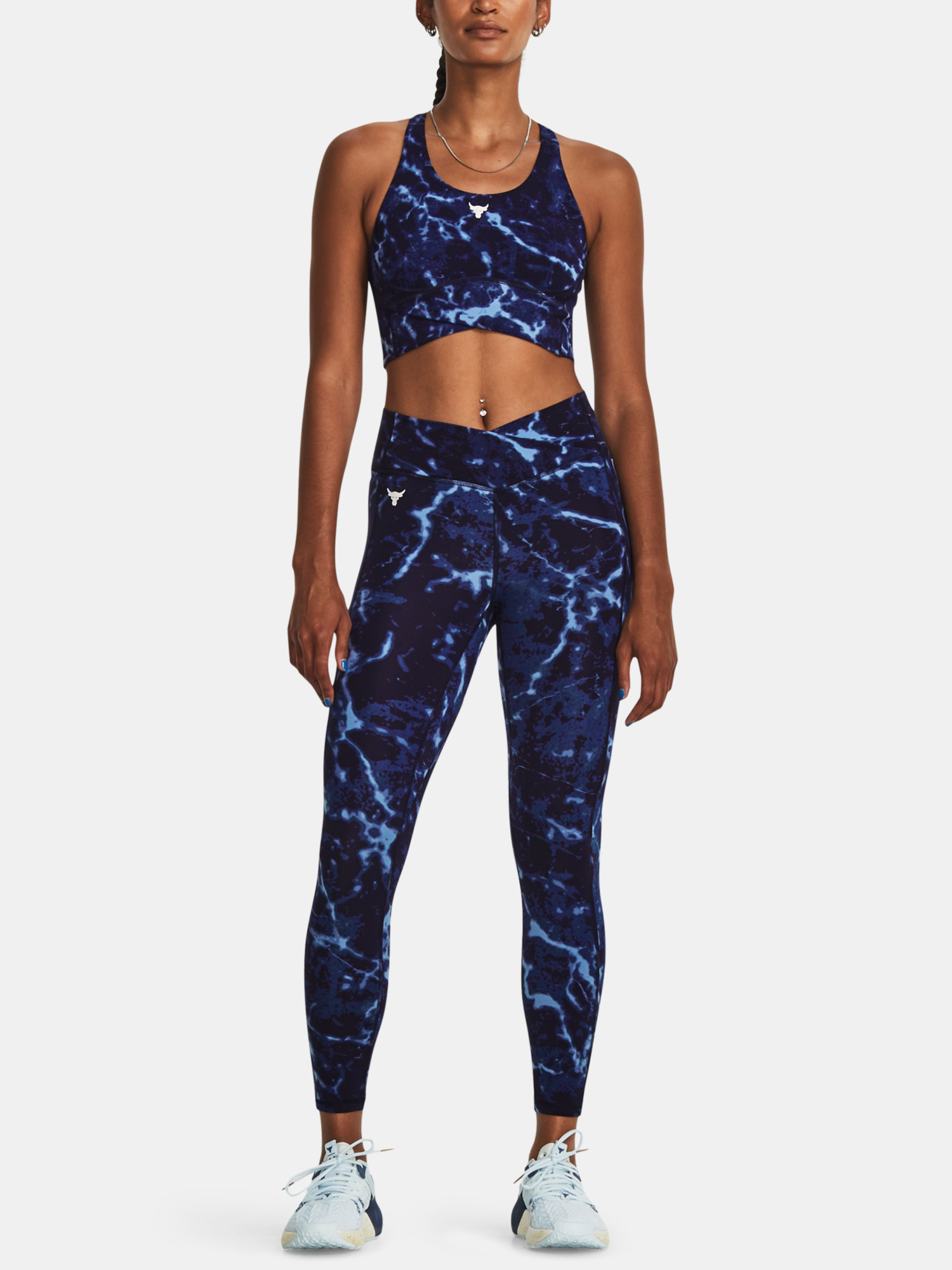 Topuri si tricouri pentru femei Under Armour - albastru inchis, albastru