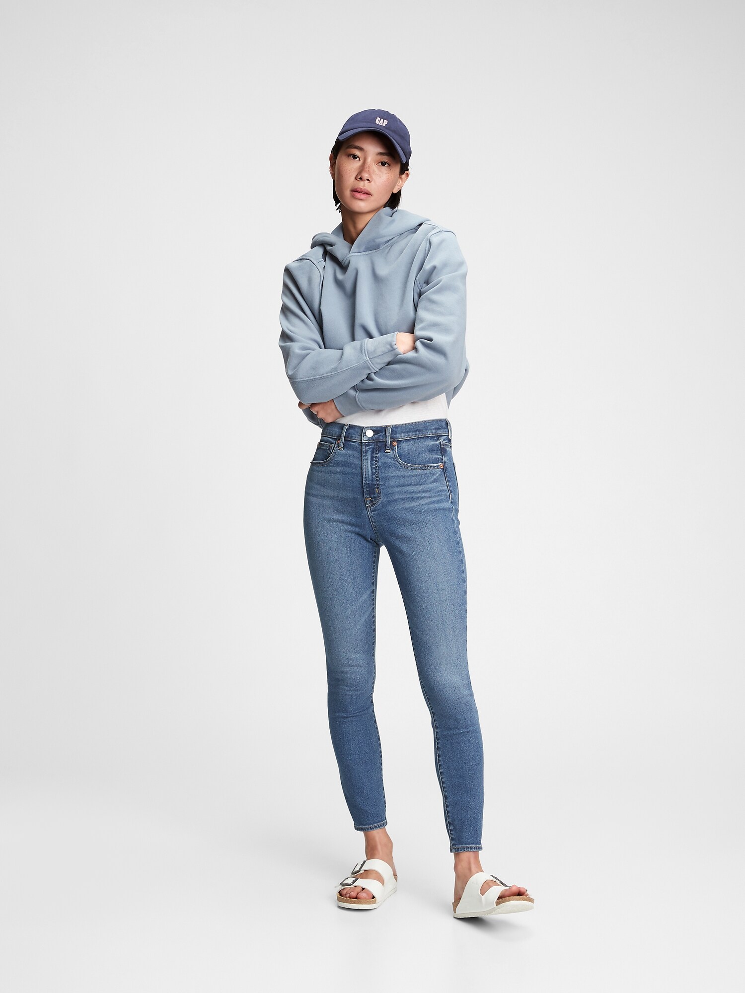 Blue women's skinny jeans GAP