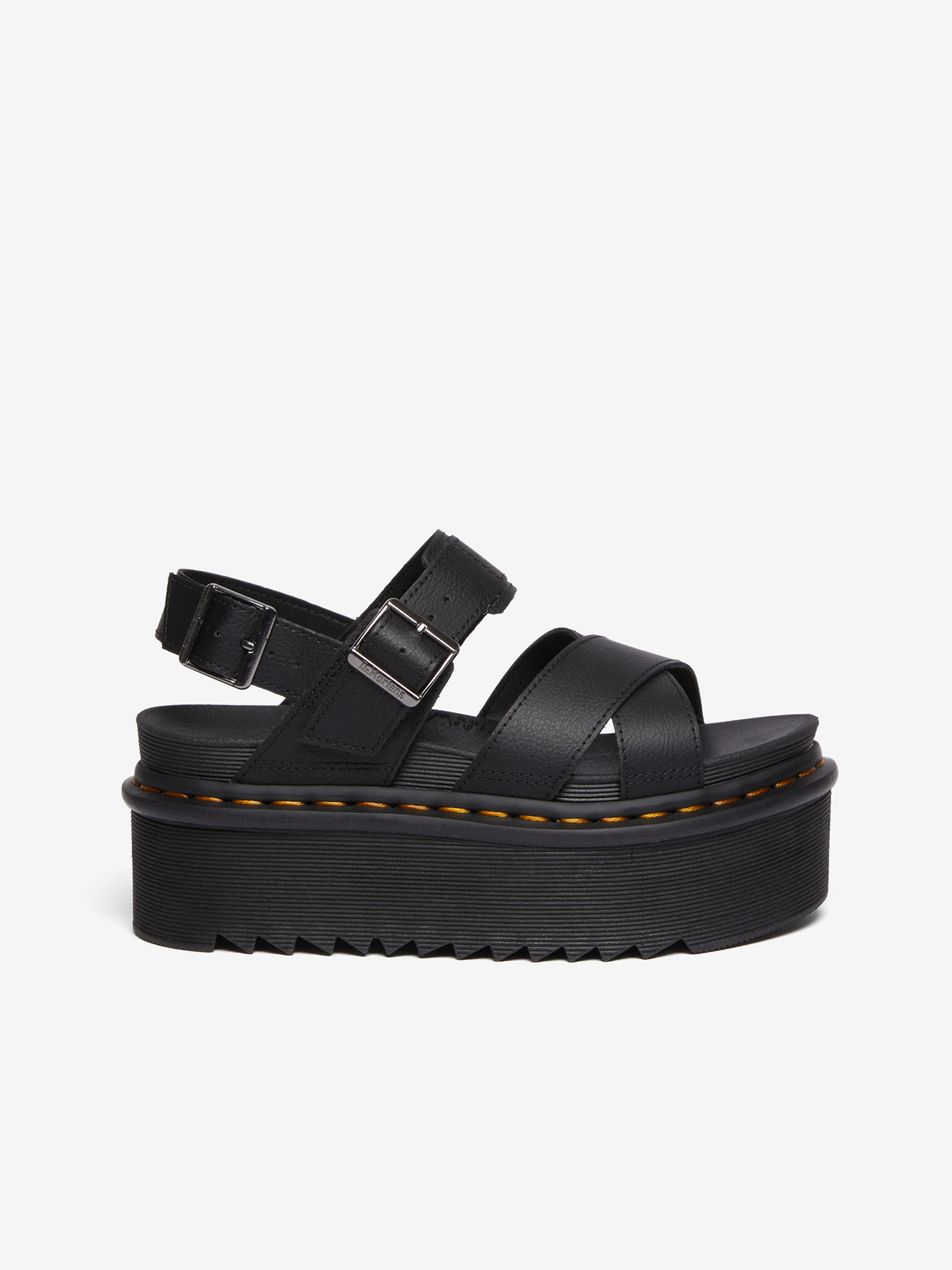 Dr Martens Čierne dámske platformové sandále