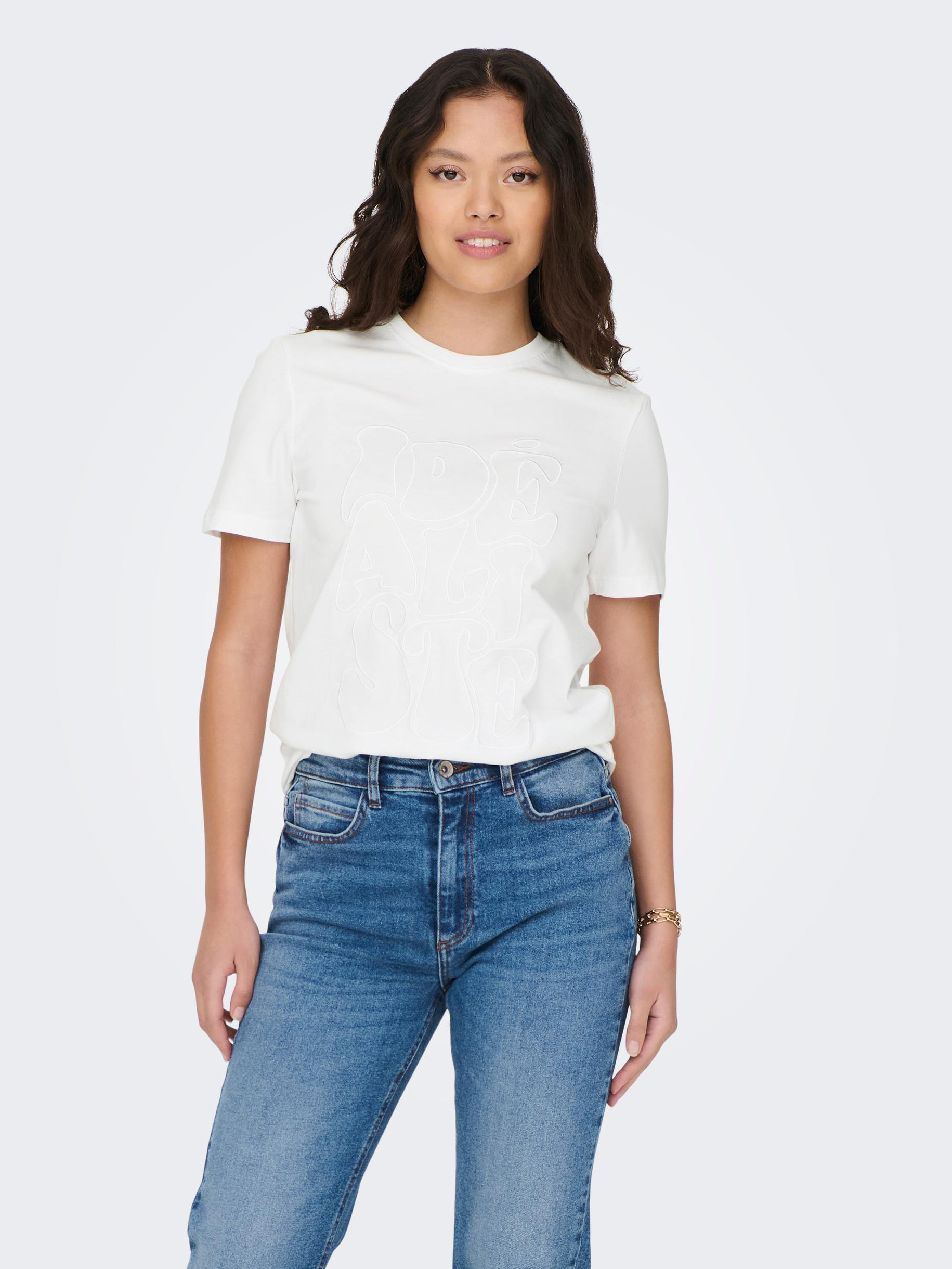 White Women's T-shirt ONLY Anise