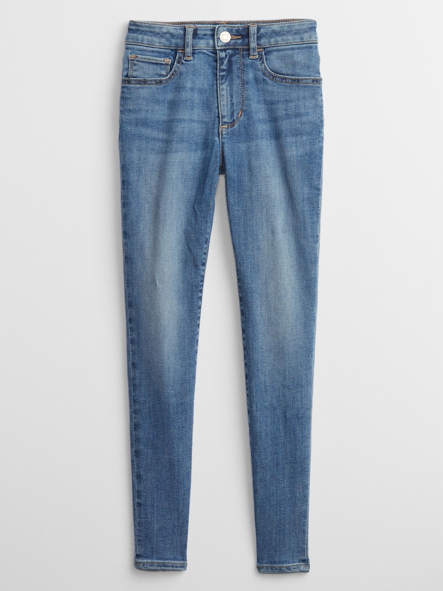 GAP Blue Girls' Jeg Med Bas Jeans