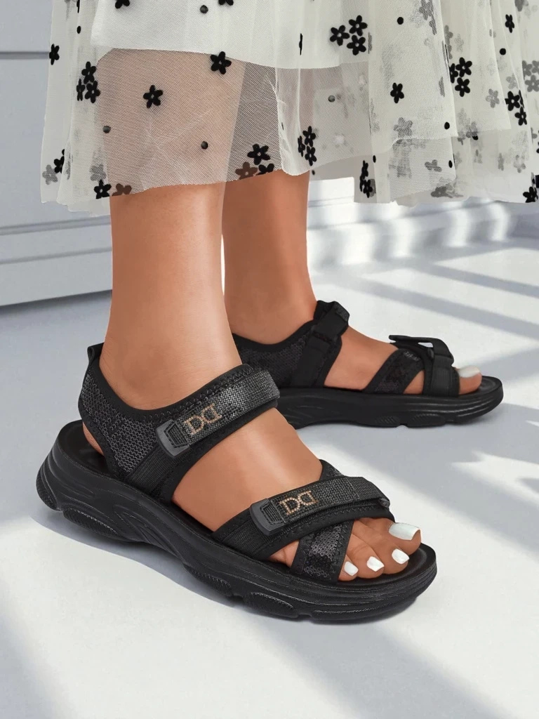 Resti Women’s sandals with sequins ShineStep
