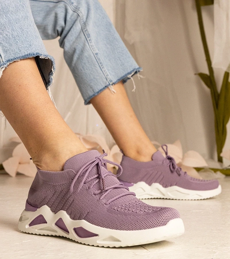 Gemre Adidași mov de damă cu șosetă Miyana