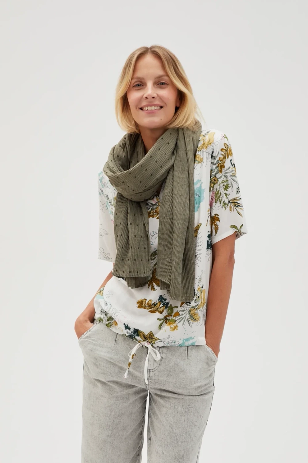 Marisse Women&#039;s Scarf L-Sz-4618 Olive