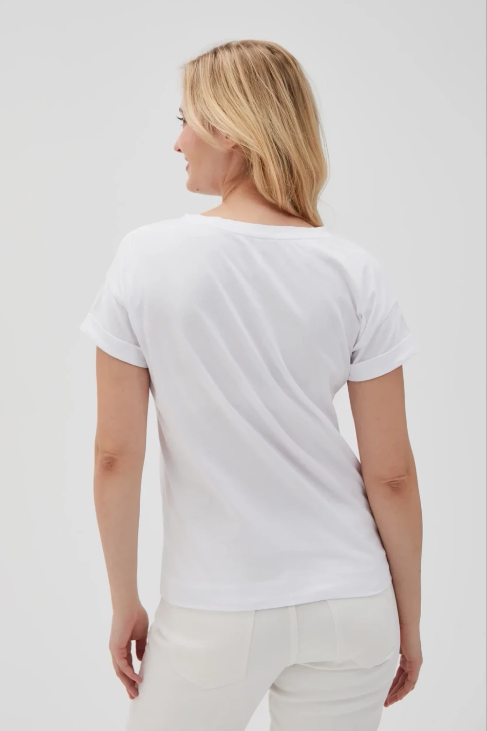Marisse Women's T-Shirt L-Ts-4633 White