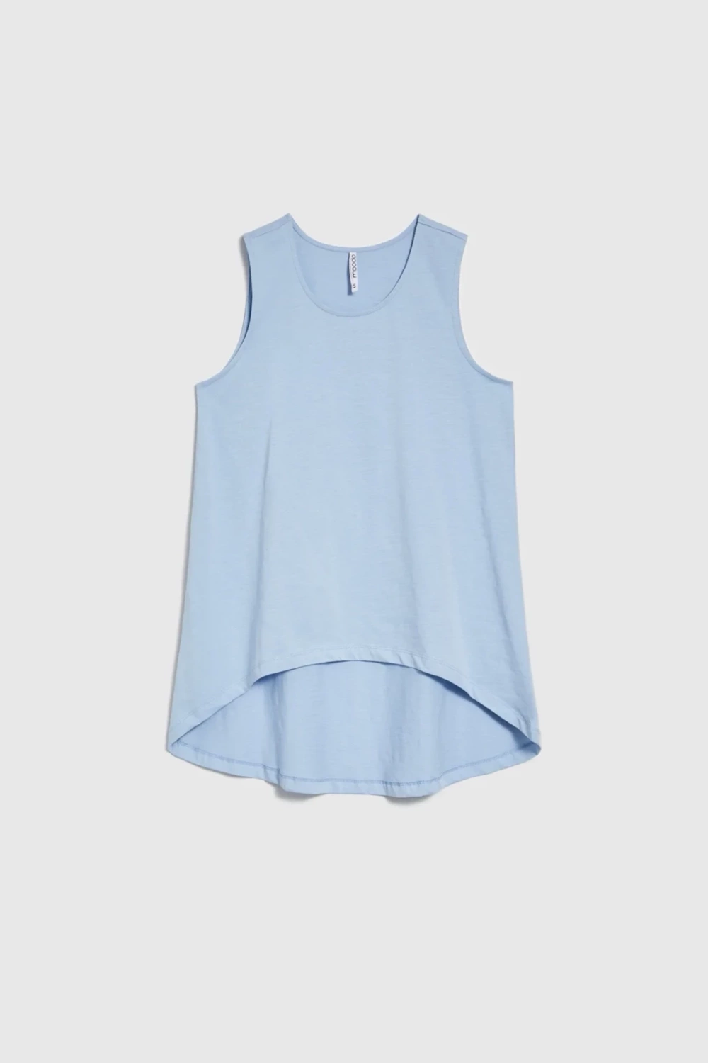 Marisse Asymmetrical Blue Top