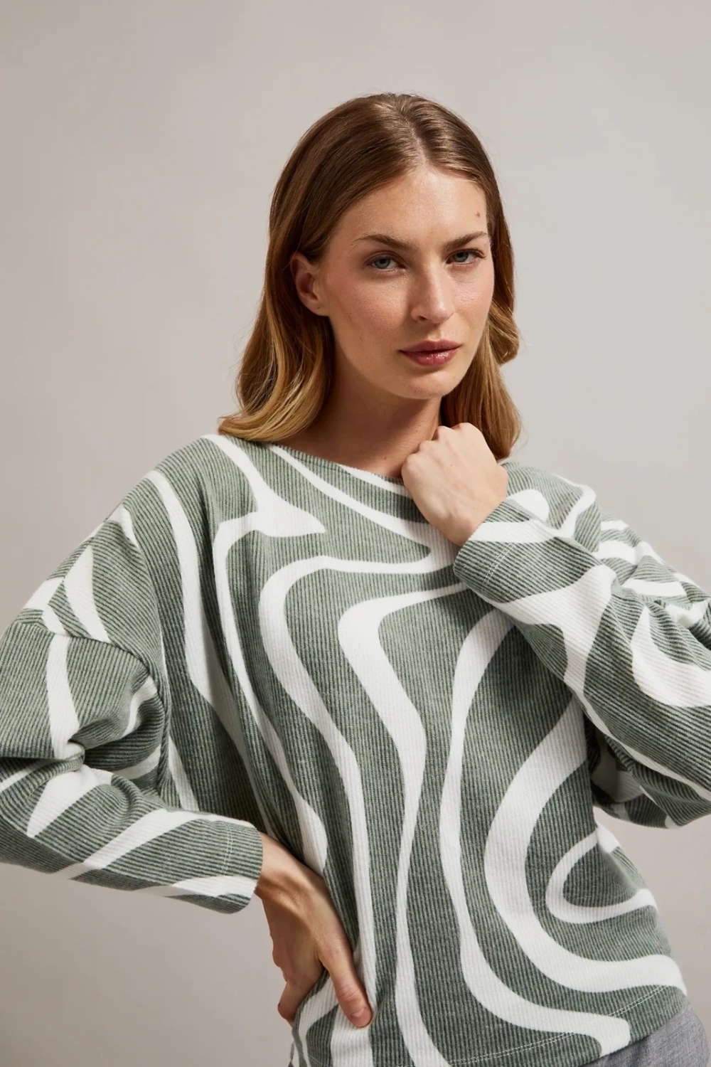 Marisse Women&#039;s Sweatshirt Z-Bl-4522 D.Olive