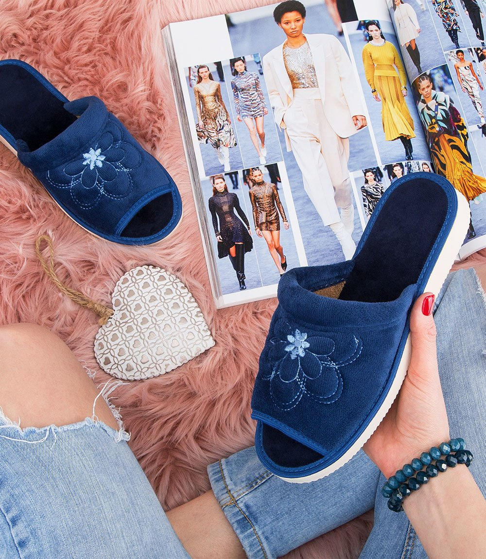 Дамски чехли Natural Style NS-001 сини